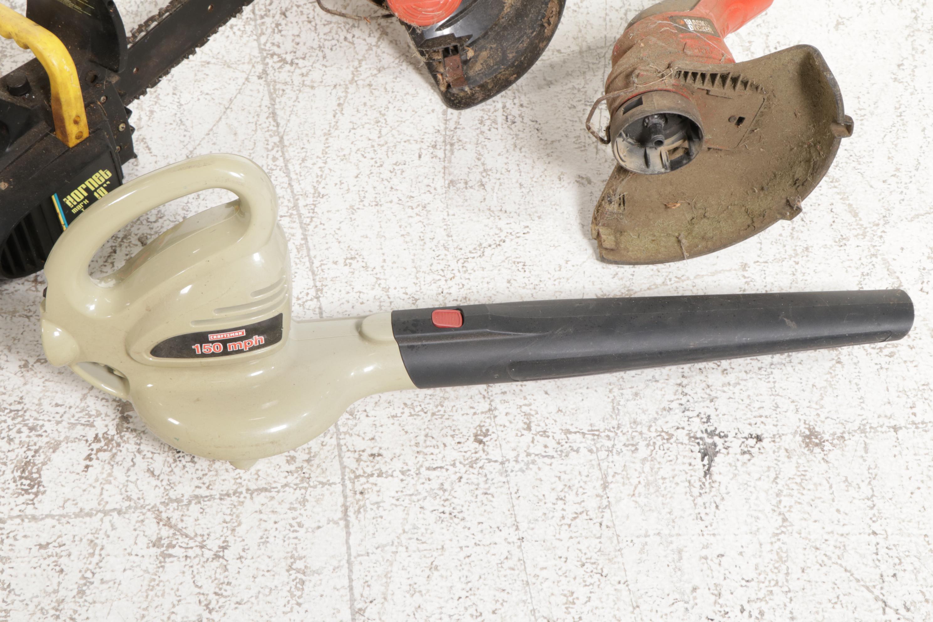 Black & Decker and Ryobi Weed Wackers, Craftsman Leaf Blower, and More