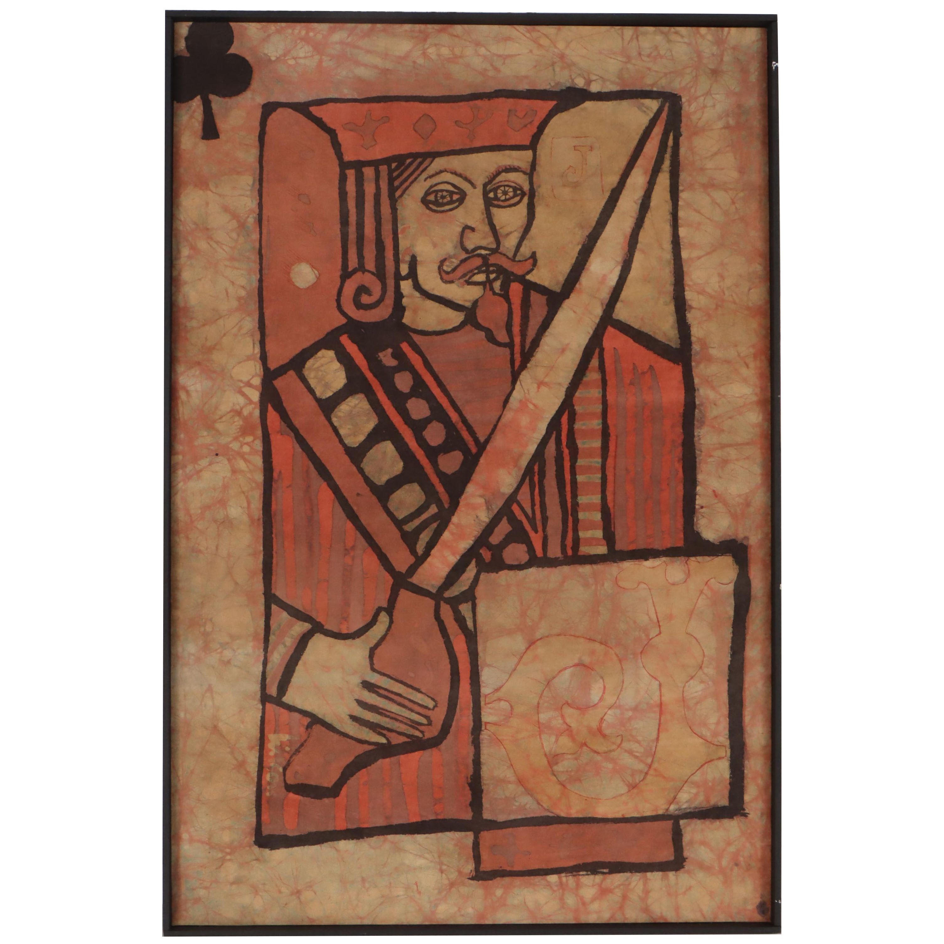 Harry Hilson Jack of Clubs Dyed Batik