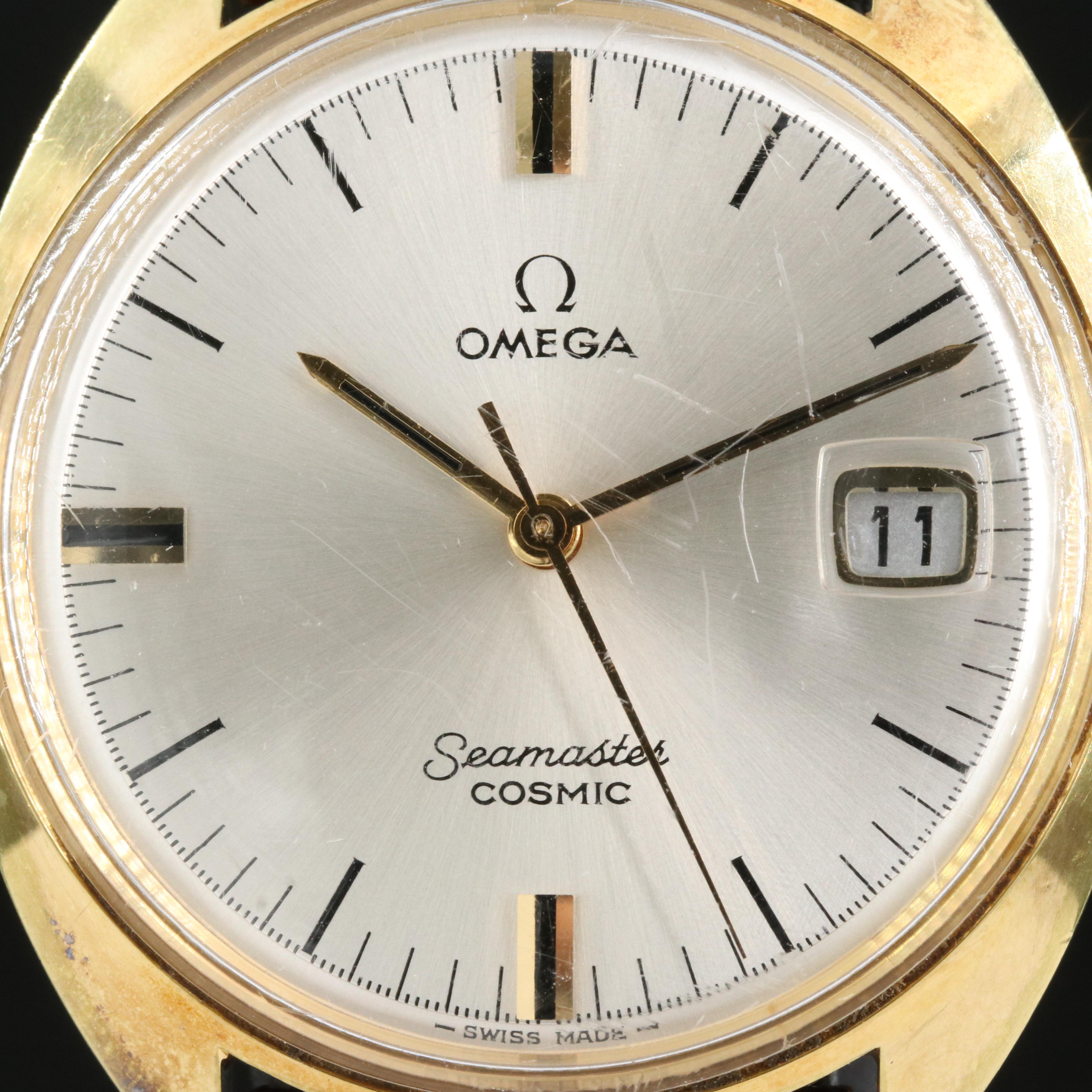 Omega Seamaster Cosmic Date Hand Wind Watch
