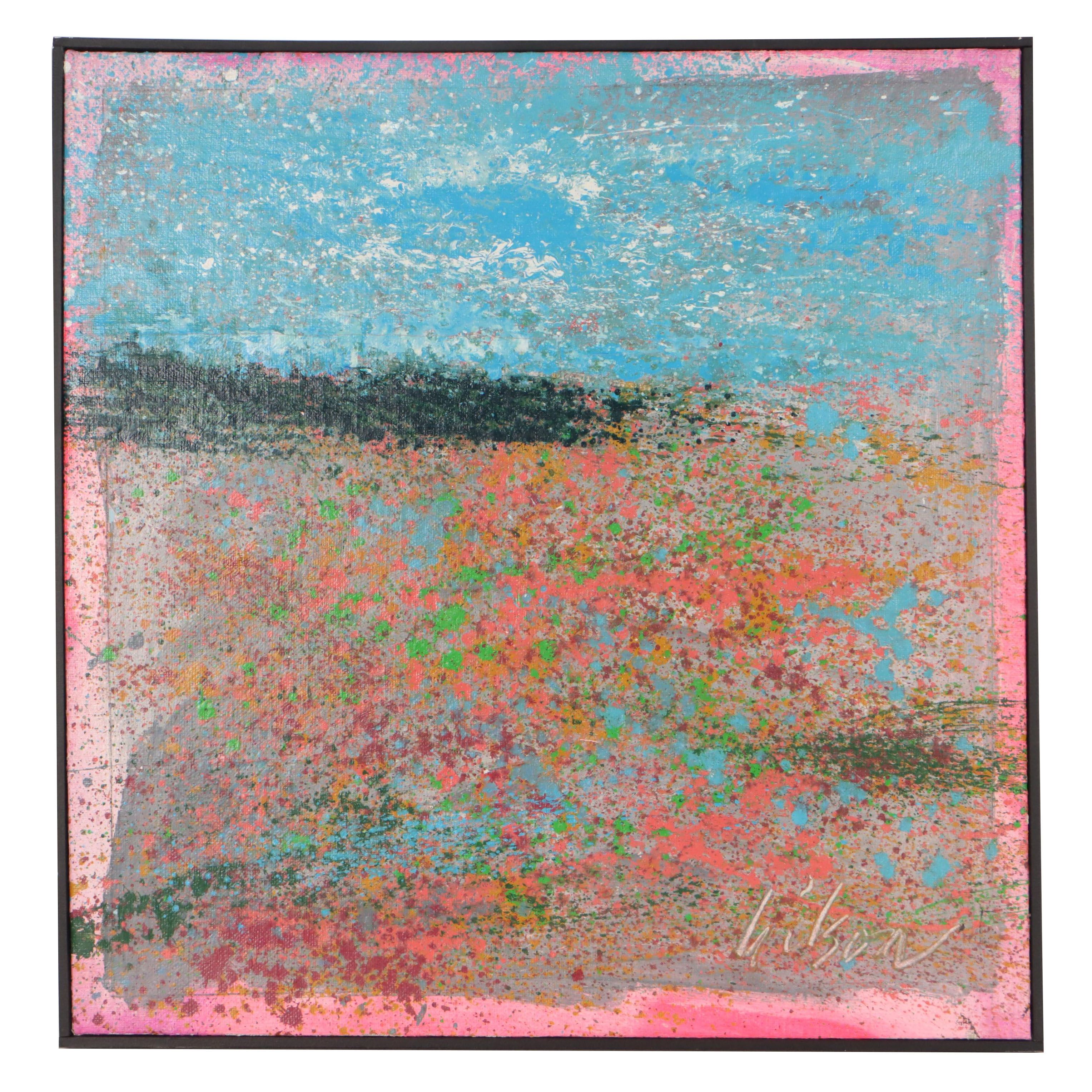 Harry Hilson Abstract Mixed Media Painting