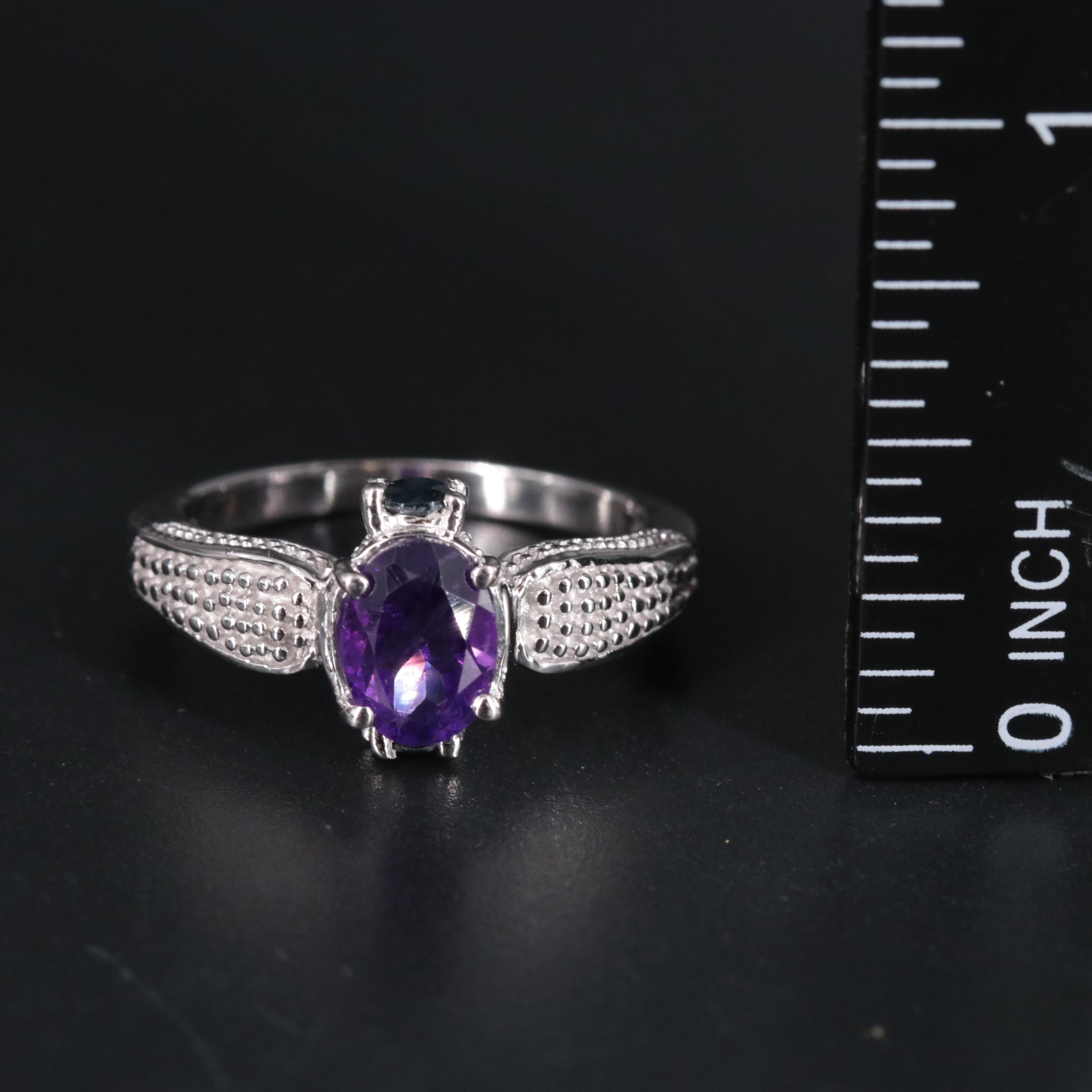 Sterling Silver Gemstone Ring