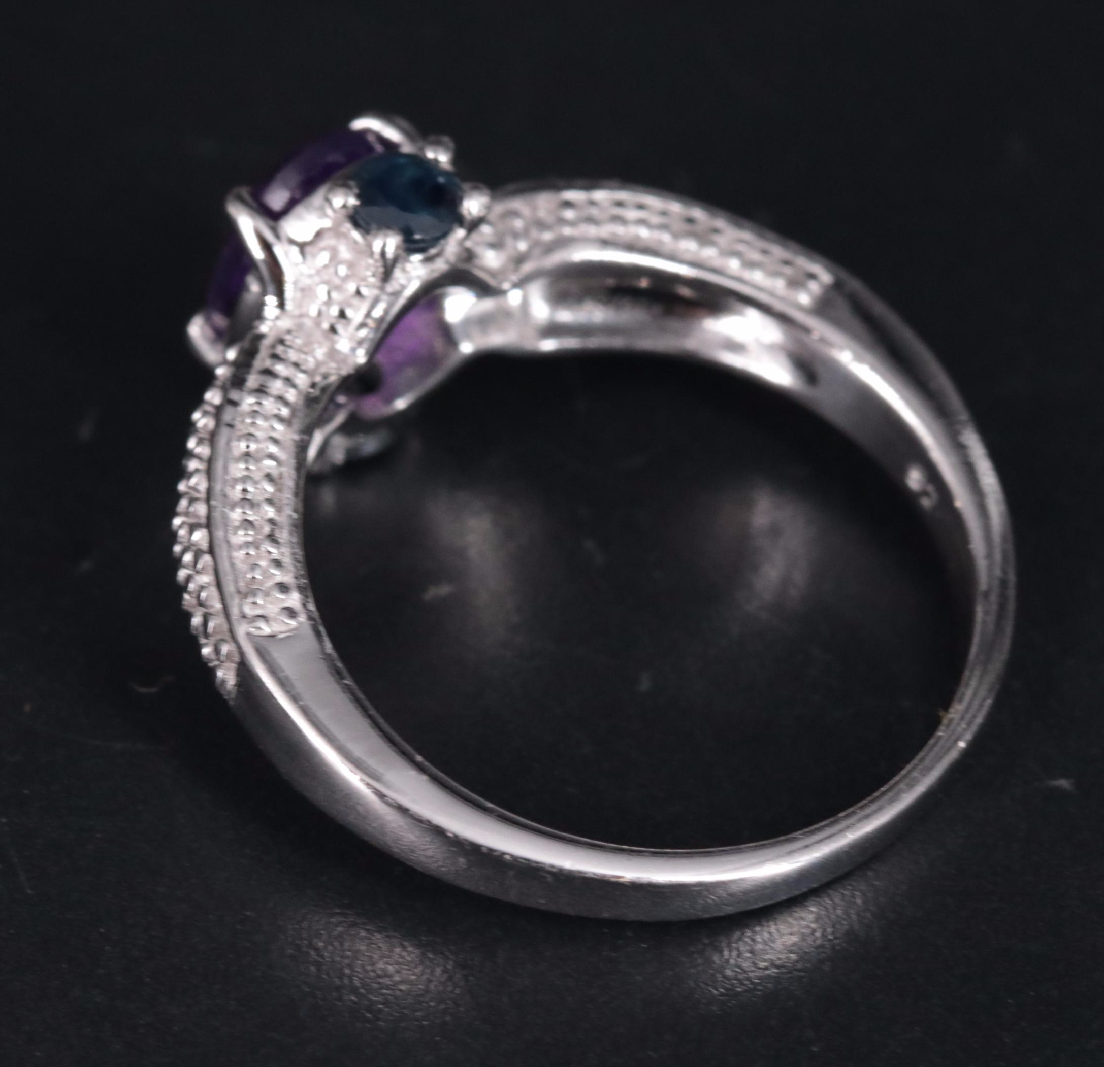 Sterling Silver Gemstone Ring