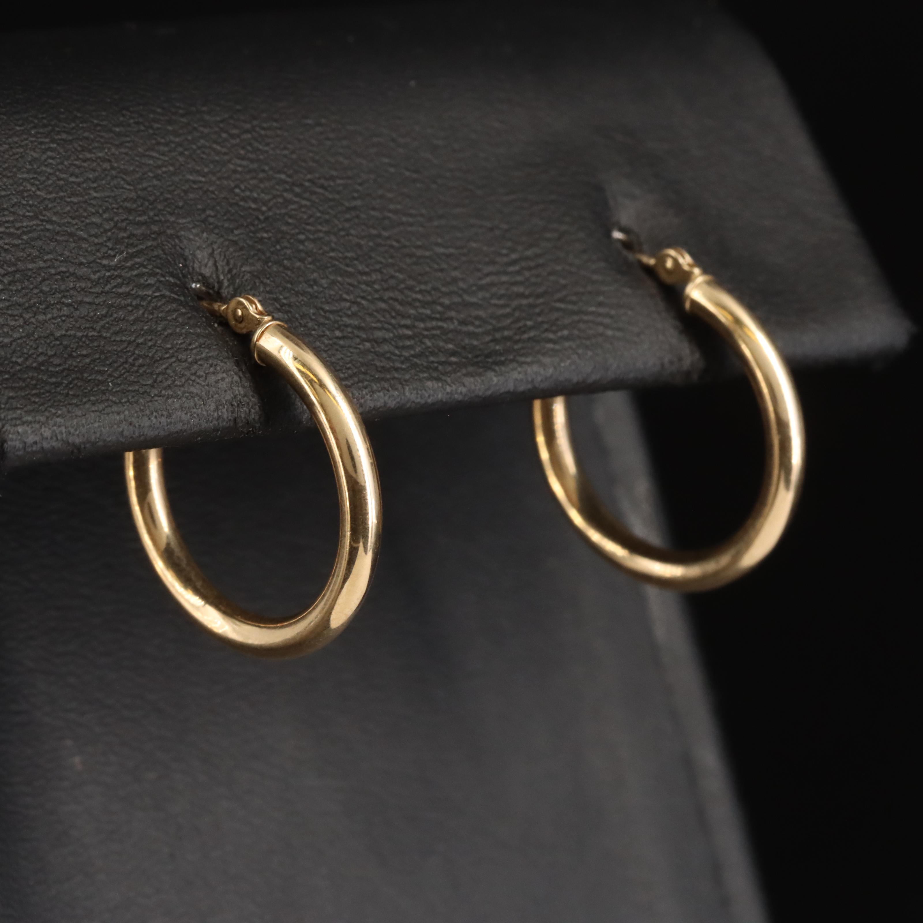 14K Hoop Earrings