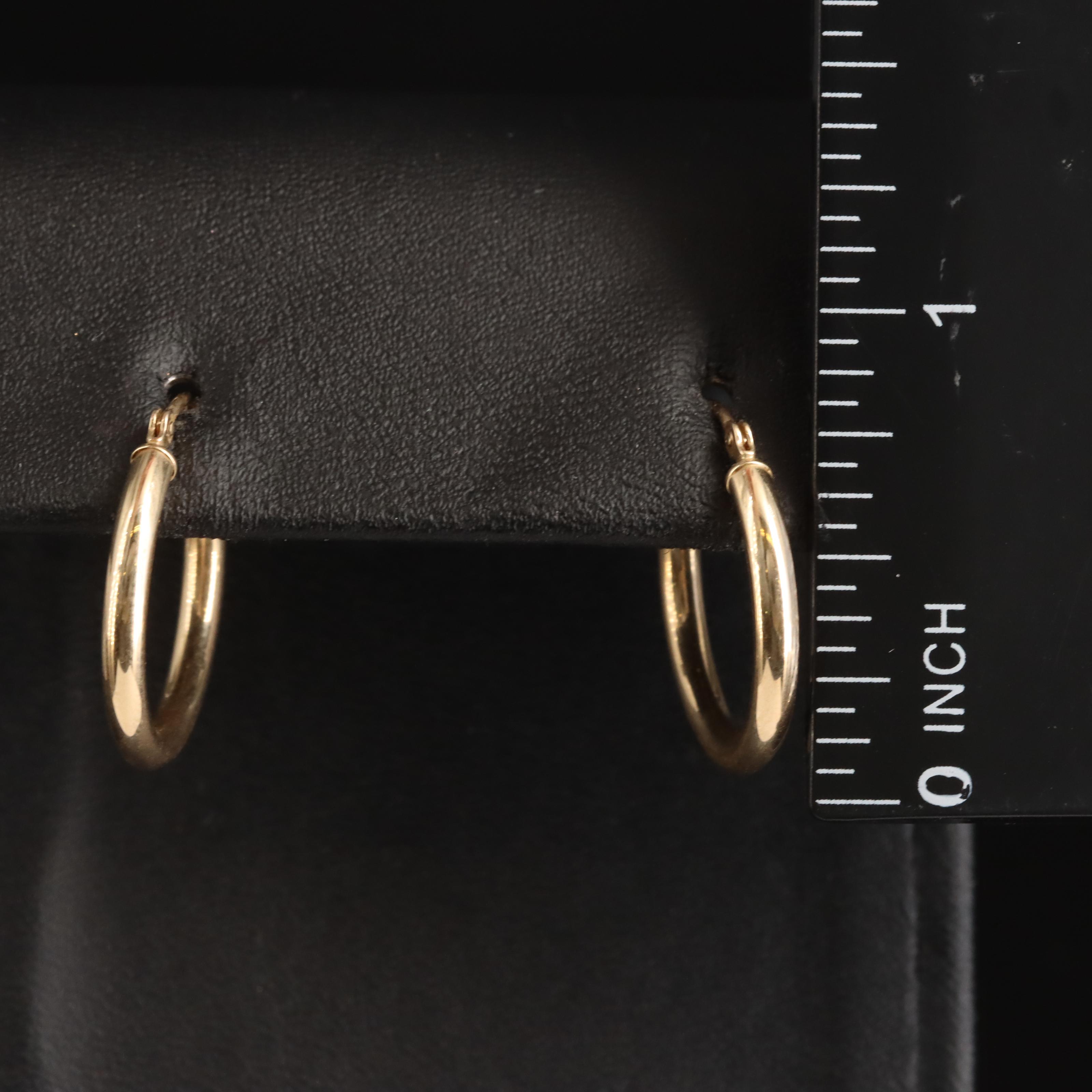 14K Hoop Earrings
