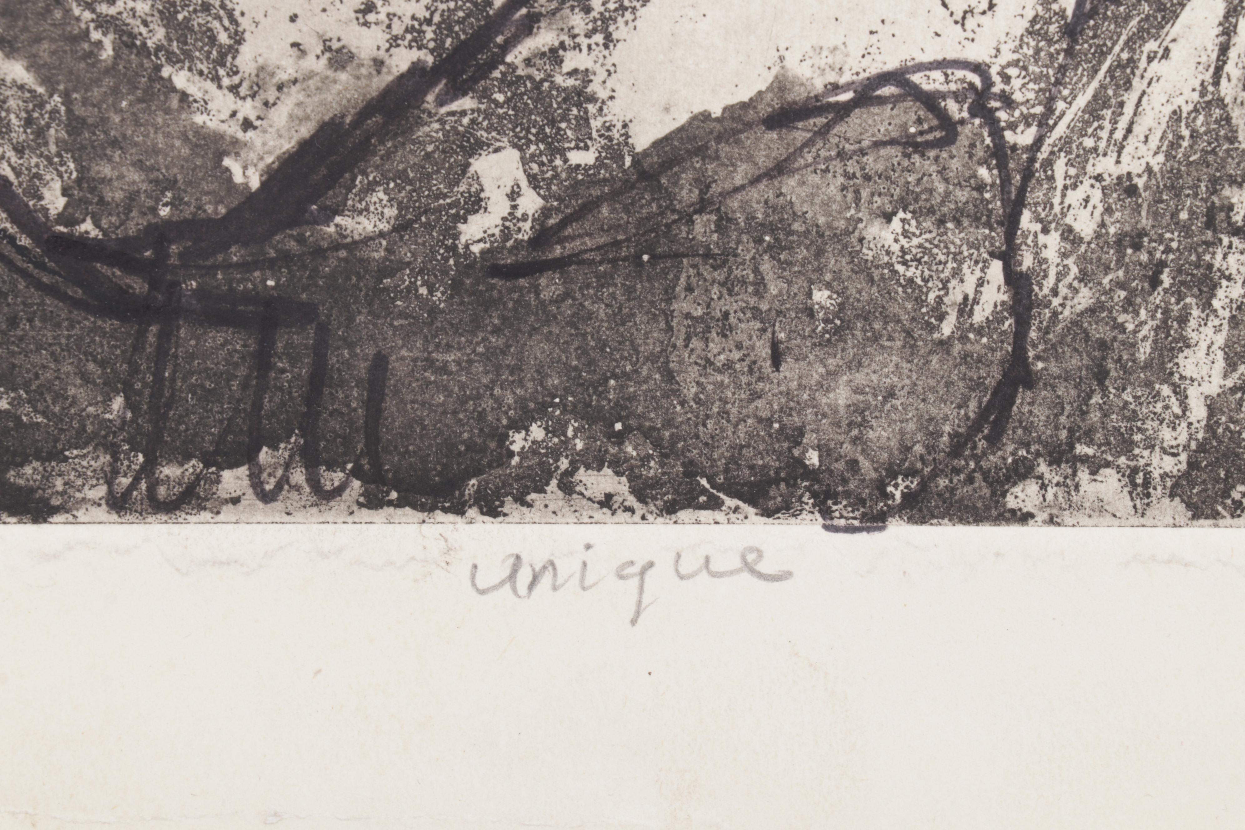 Sidney Chafetz Portrait Etching With Aquatint "Mahler"