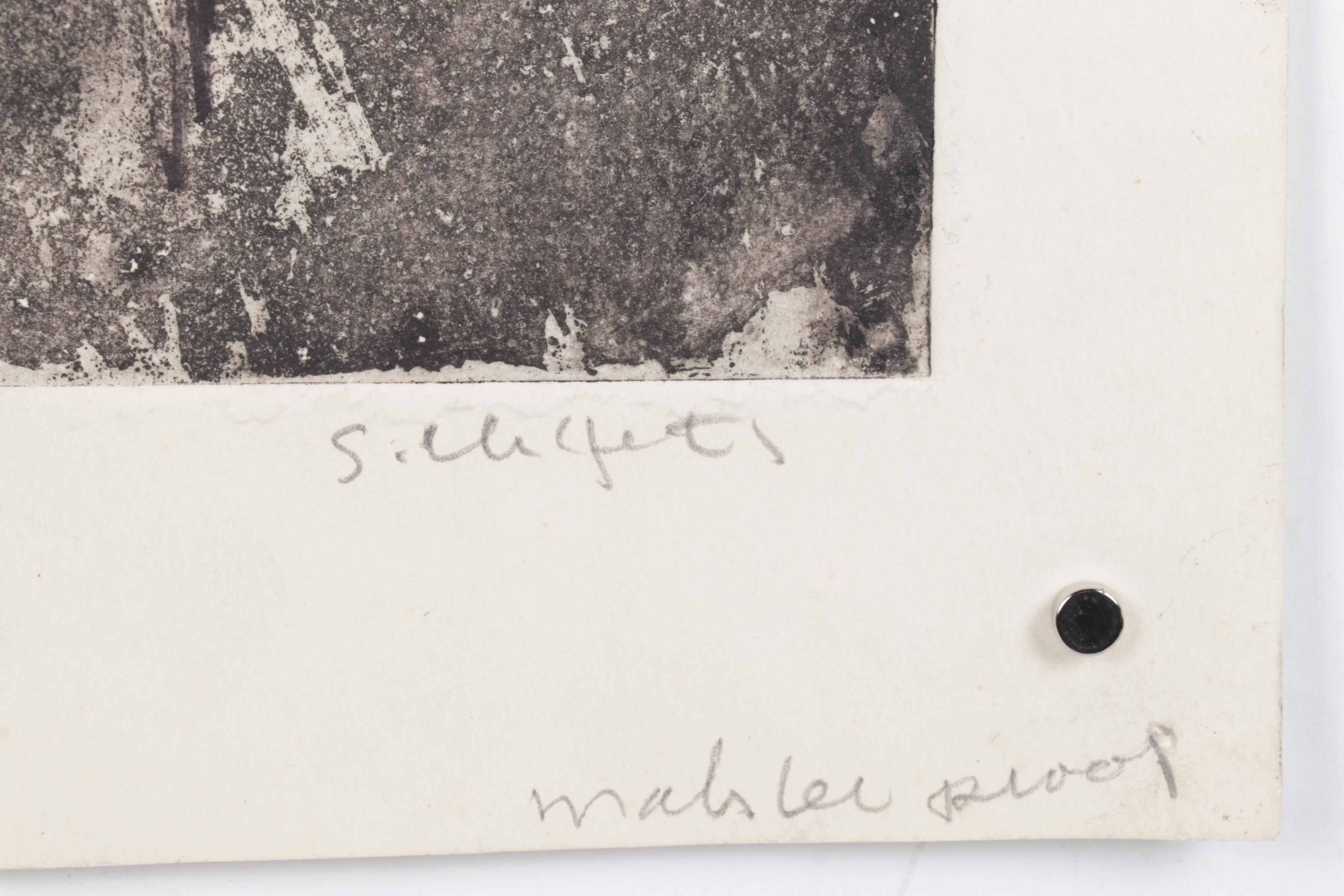 Sidney Chafetz Portrait Etching With Aquatint "Mahler"