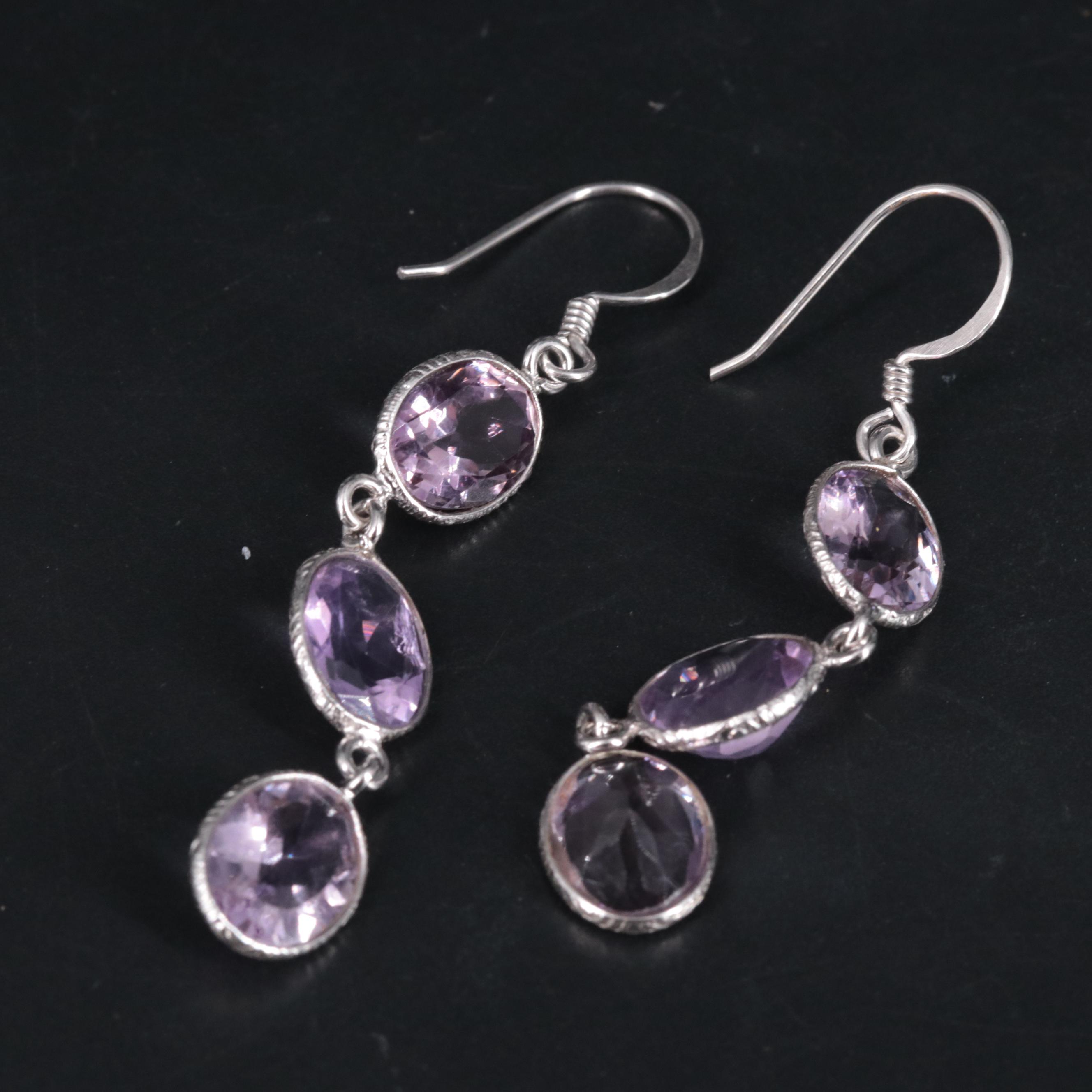 Sterling Silver Gemstone Earrings