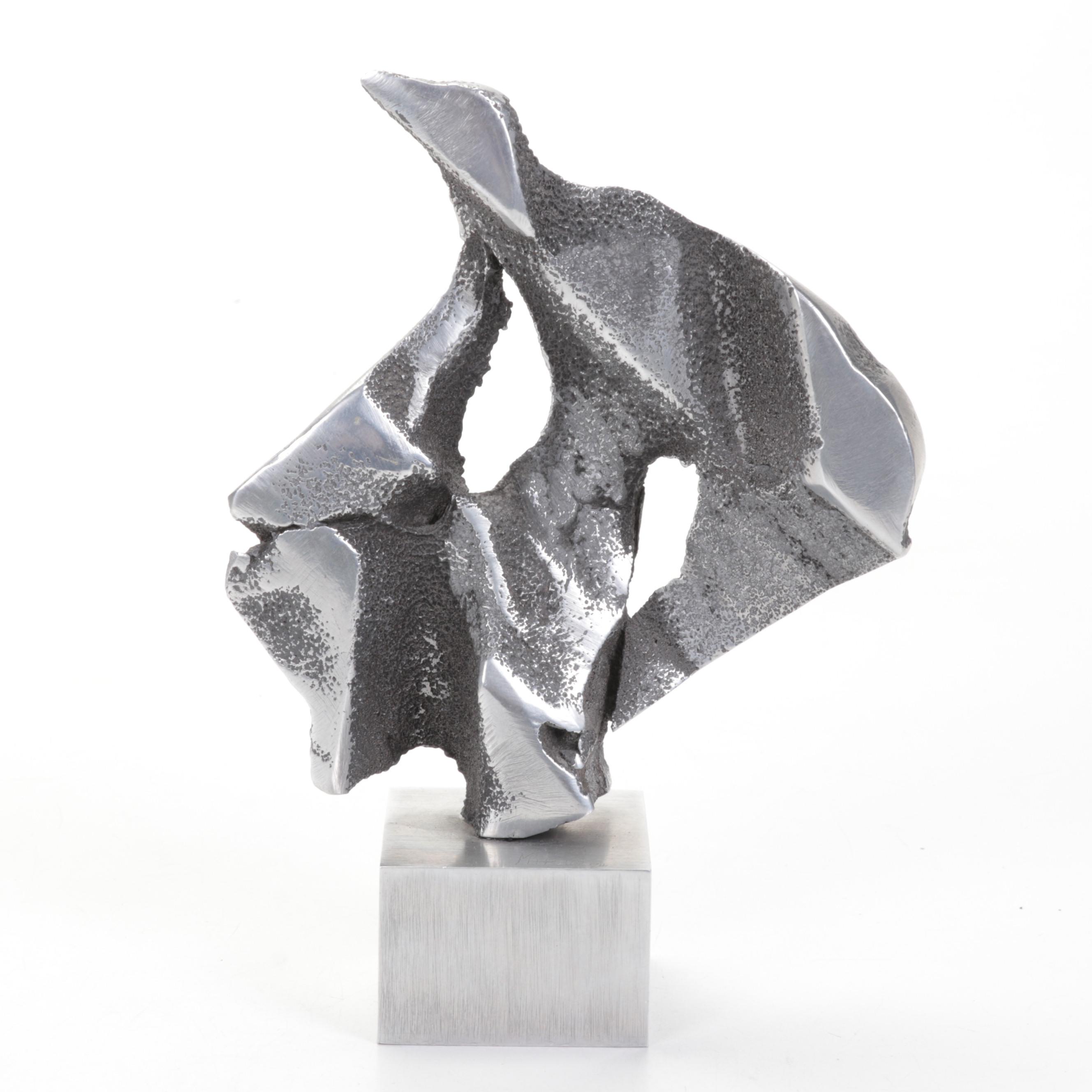 Maggie Milono Abstract Aluminum Sculpture, 1974