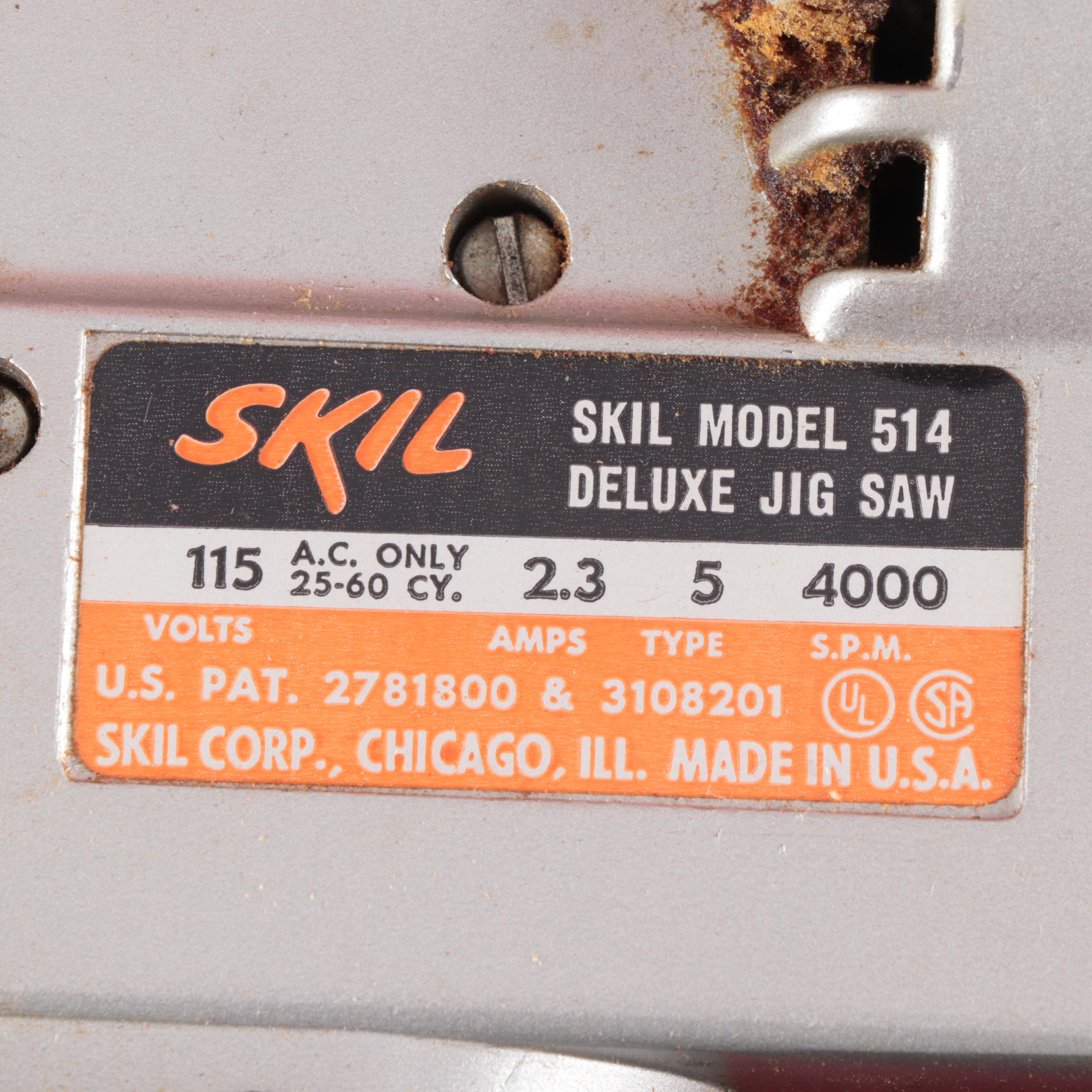 Skil 514 Deluxe Jig Saw with Commercial Electric Analog Multimeter and More
