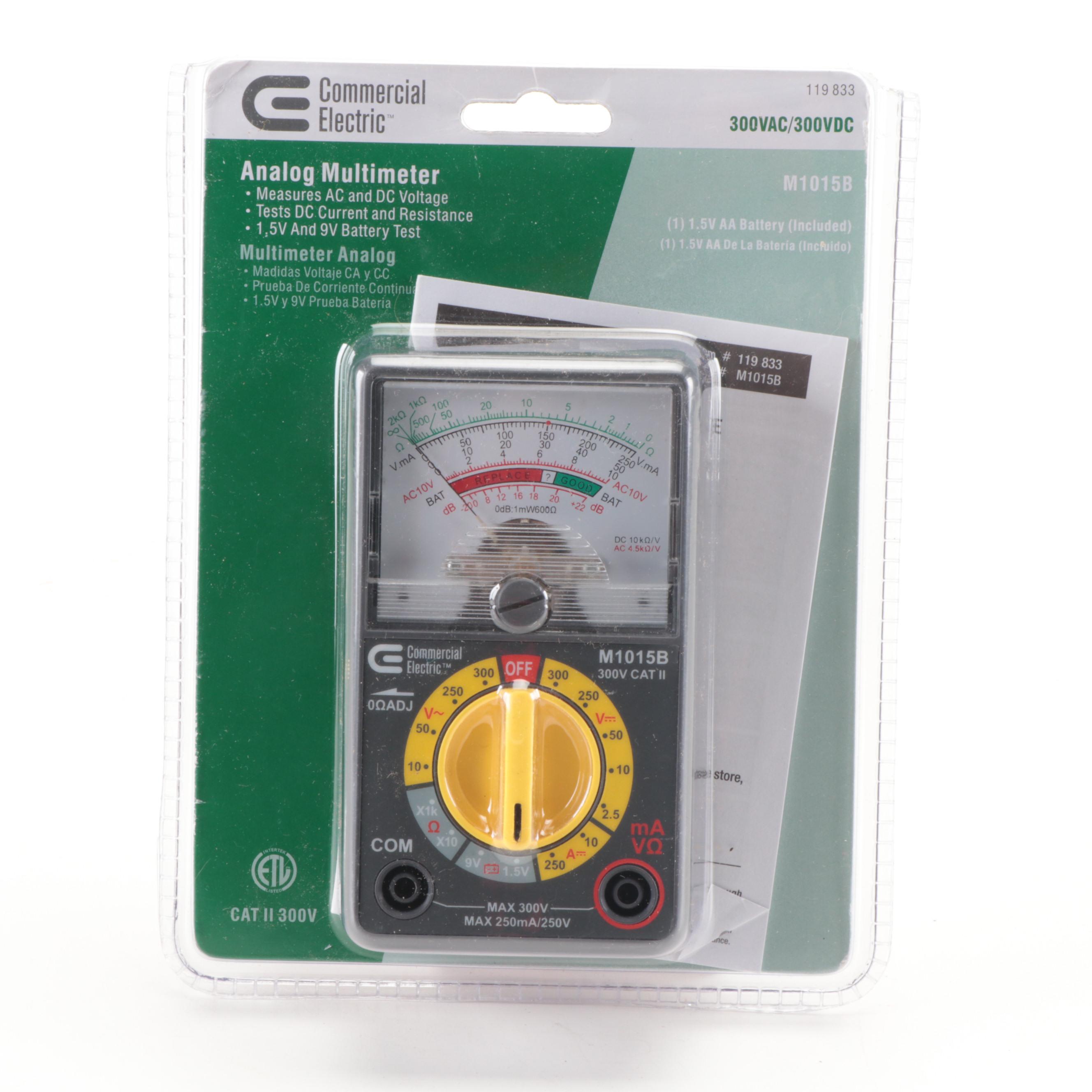 Skil 514 Deluxe Jig Saw with Commercial Electric Analog Multimeter and More