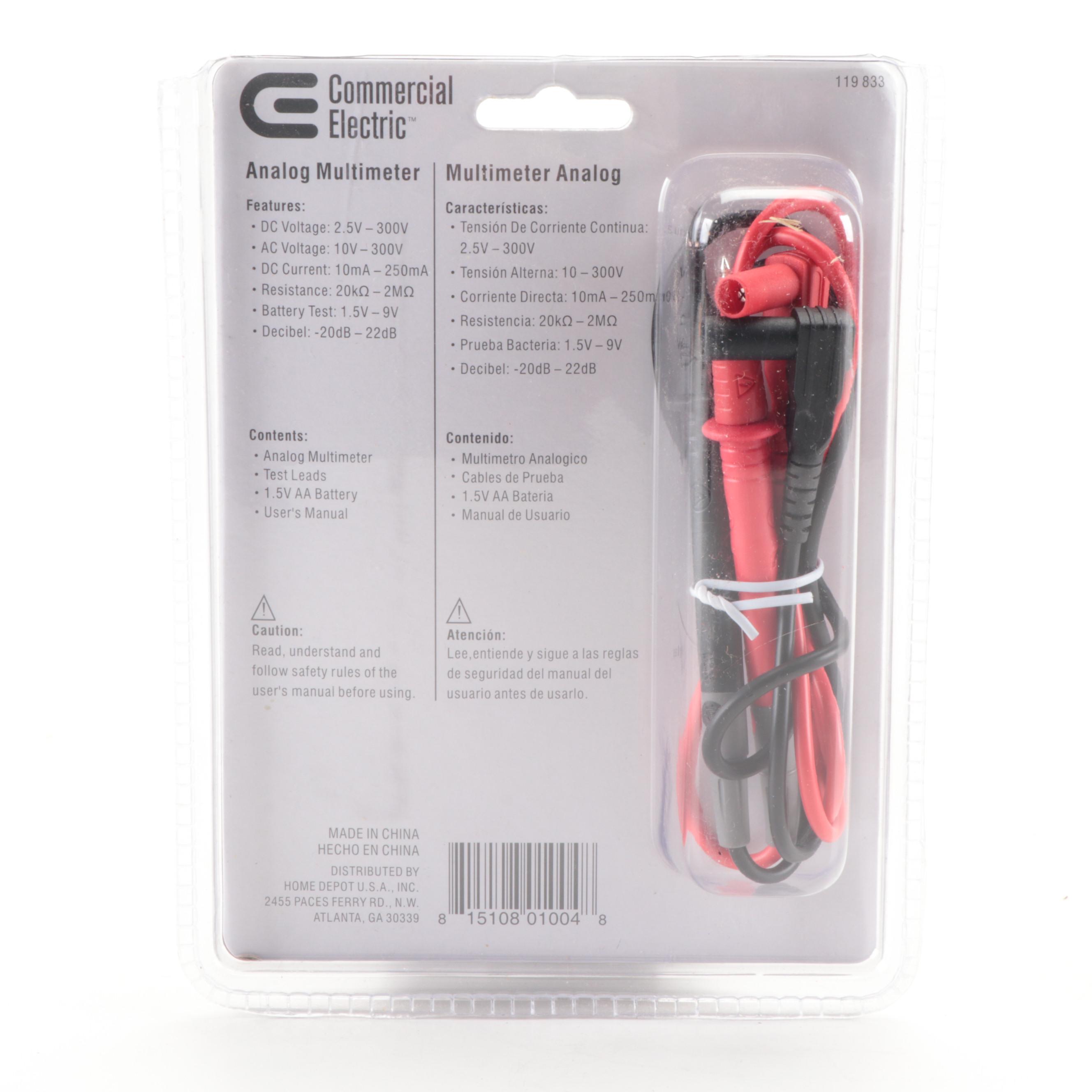 Skil 514 Deluxe Jig Saw with Commercial Electric Analog Multimeter and More