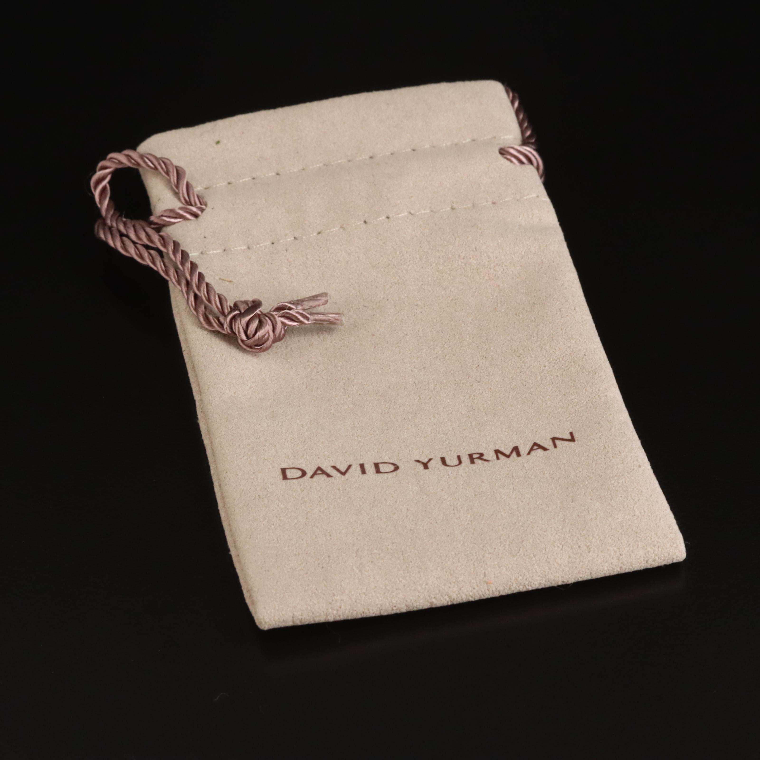 David Yurman "Crossover Collection" Sterling Interlocking Circle Necklace