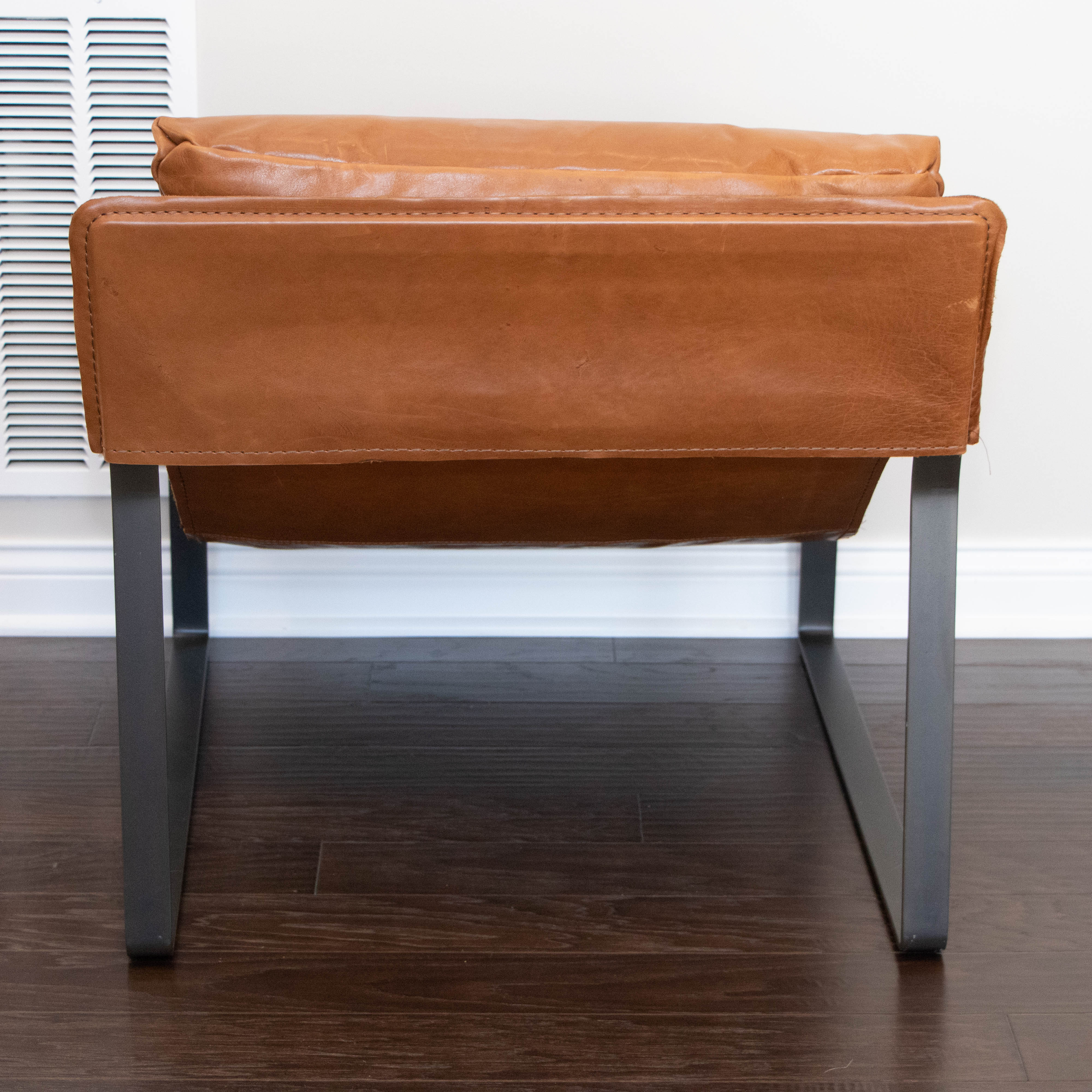 Pair of Four Hands Emmett Tobacco Leather Sling Chairs