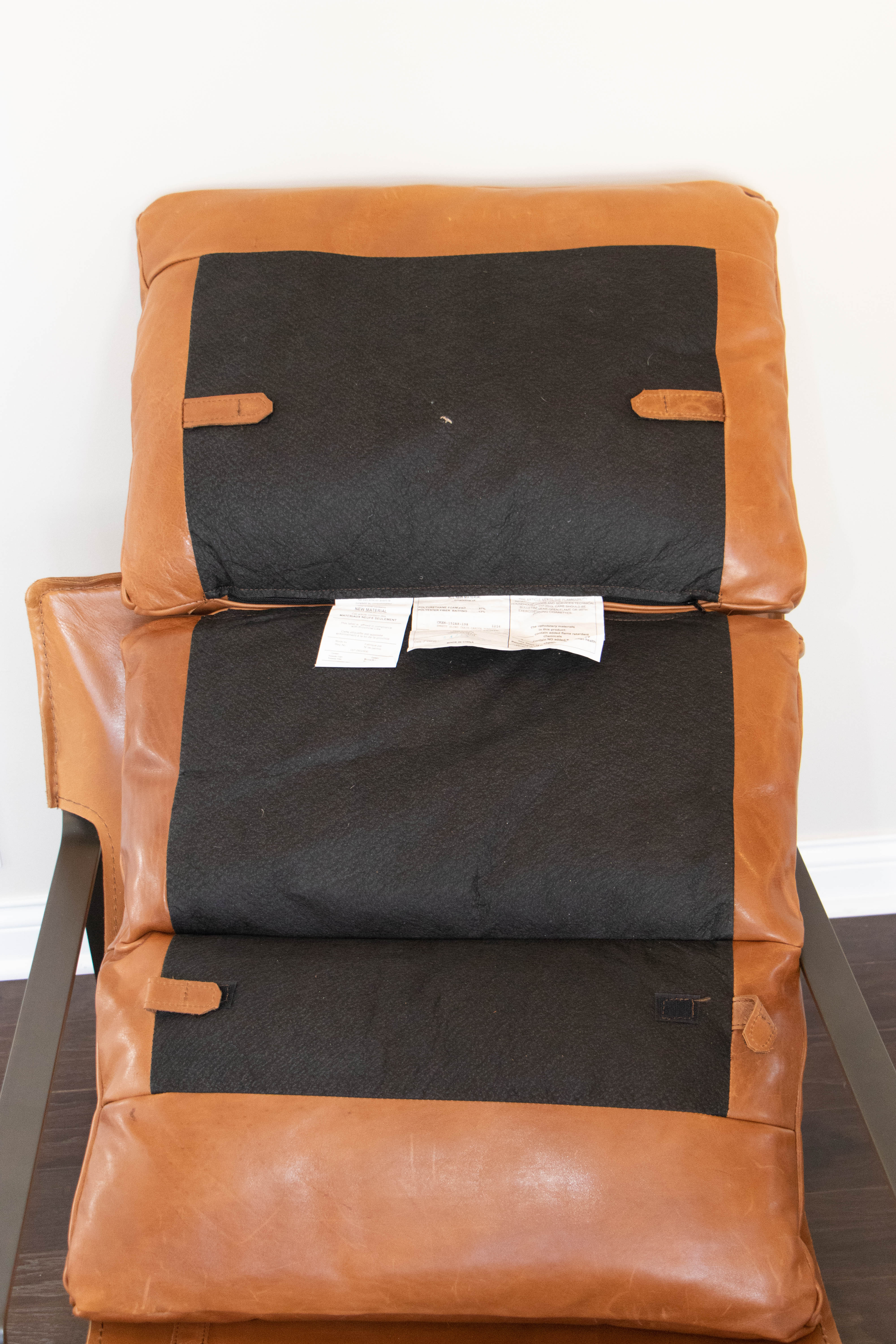 Pair of Four Hands Emmett Tobacco Leather Sling Chairs