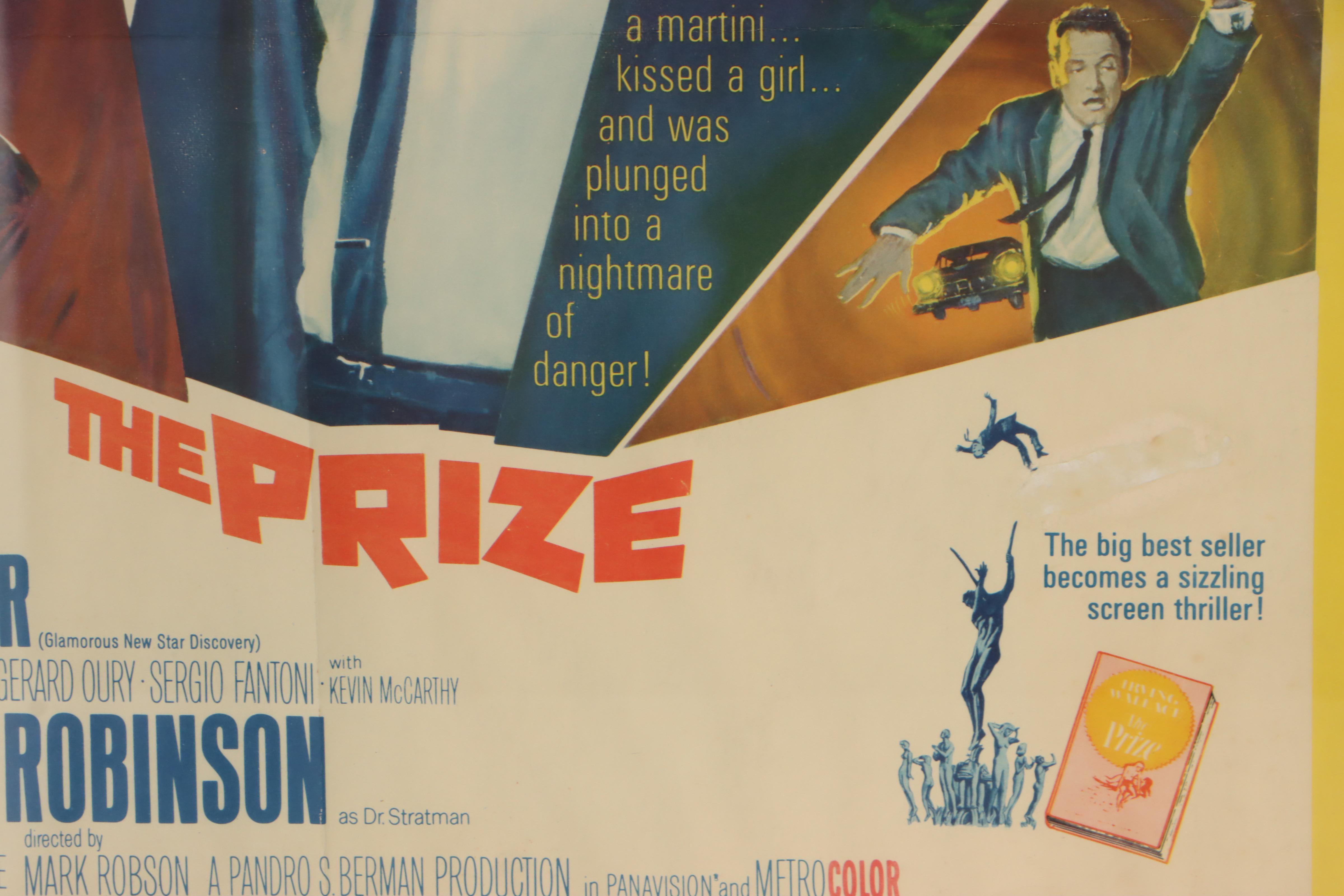 Paul Newman in "The Prize" Theatrical Film Release Poster, 1963