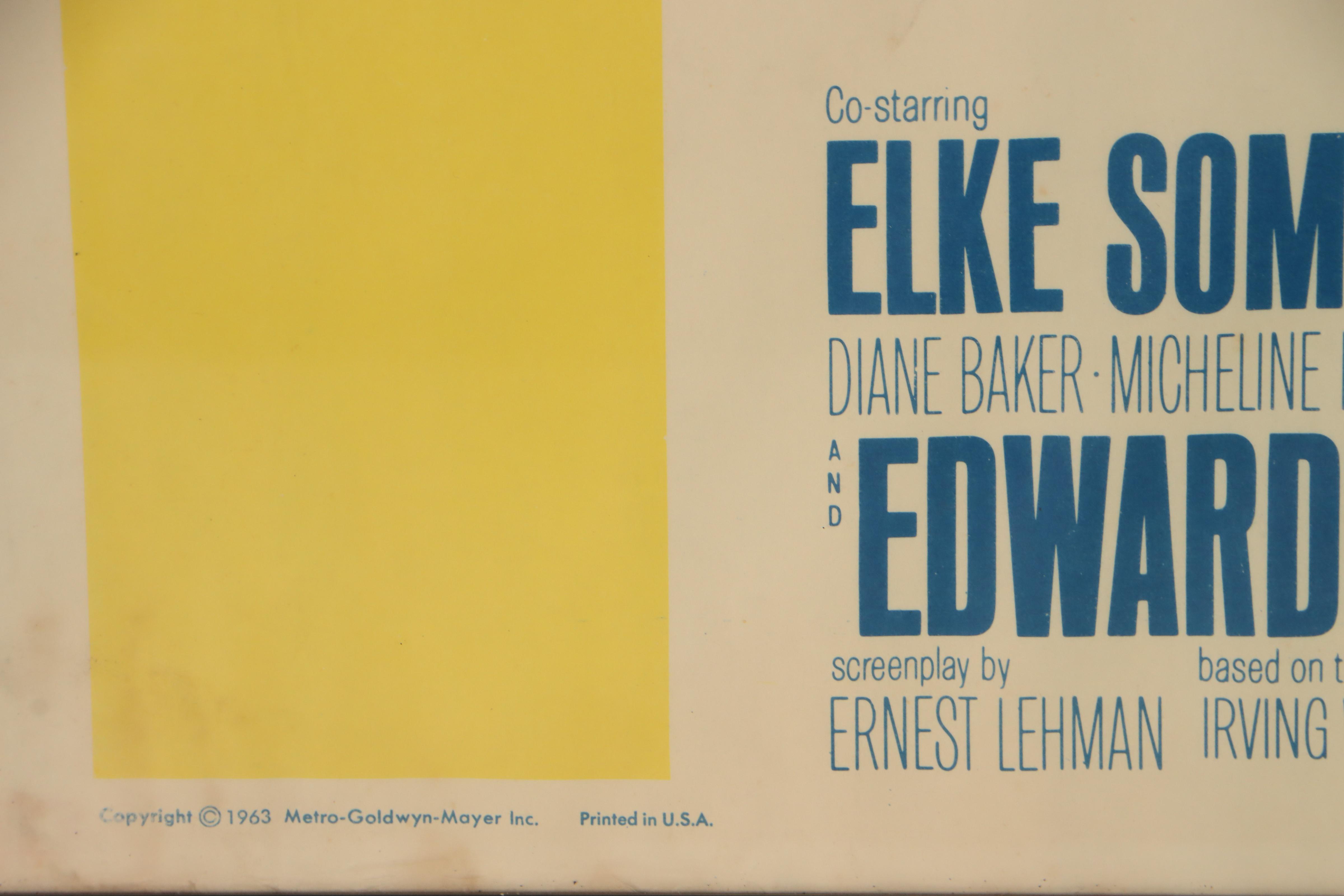 Paul Newman in "The Prize" Theatrical Film Release Poster, 1963