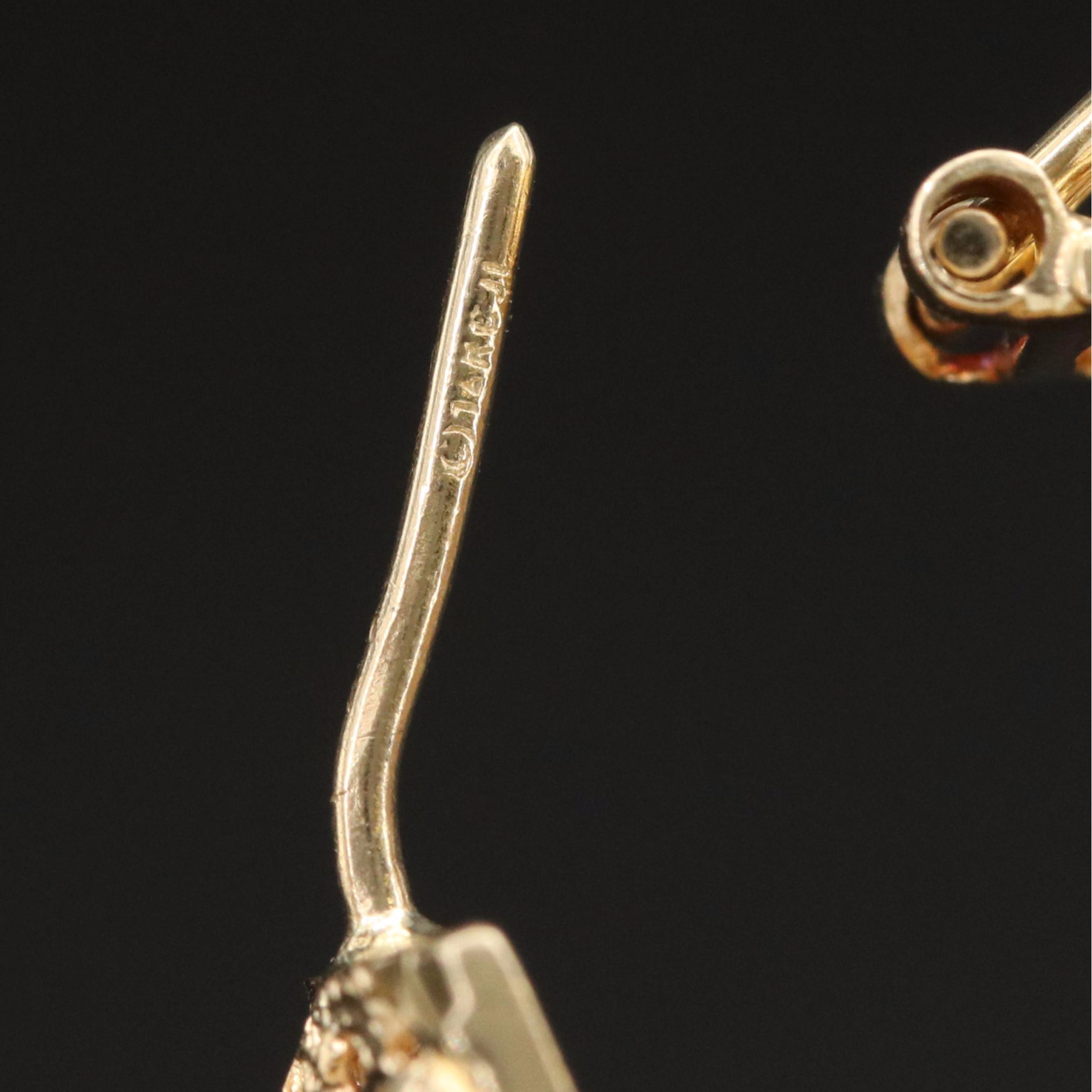 14K Openwork Oval Hoop Earrings