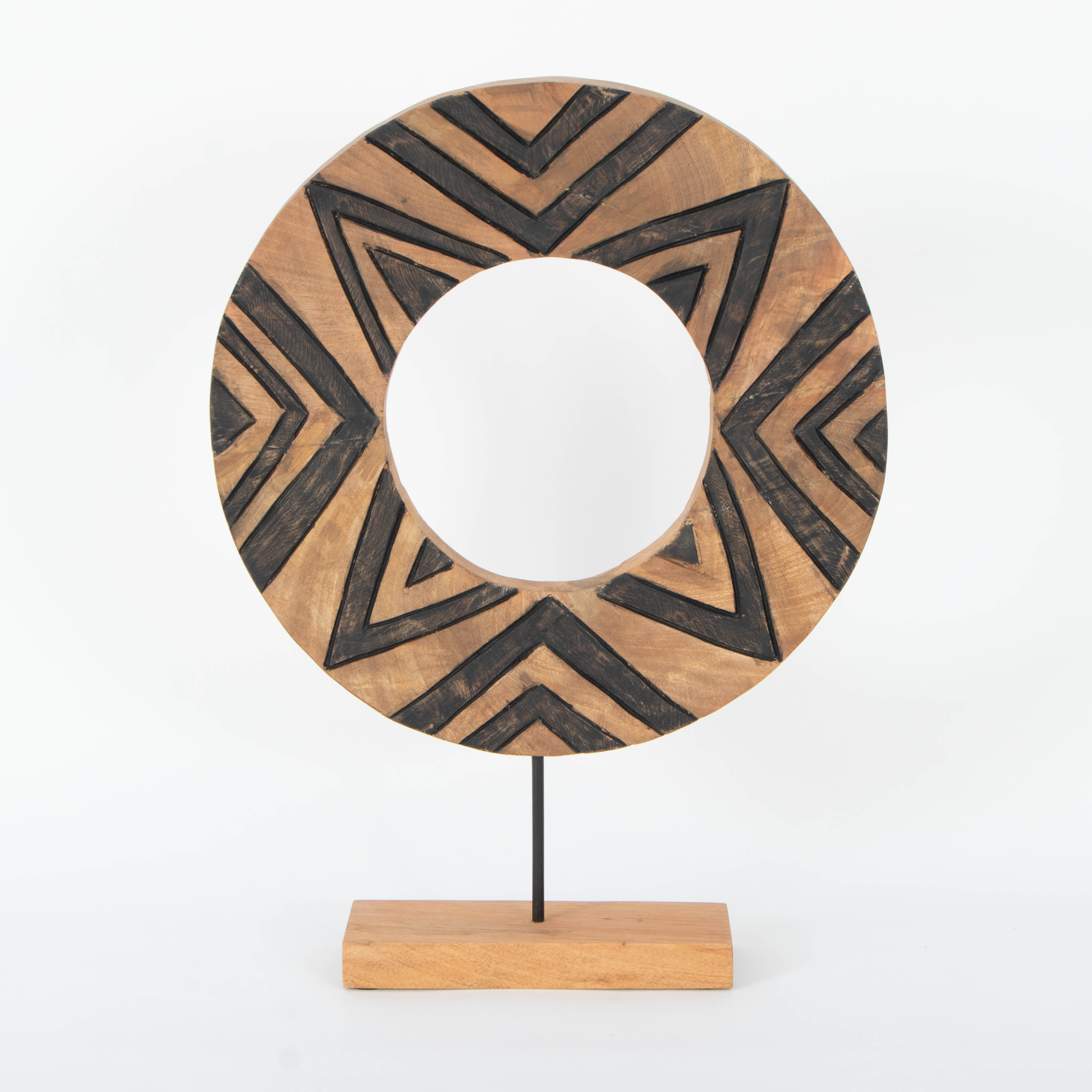 Decorative Carved Wood Tabletop Decor