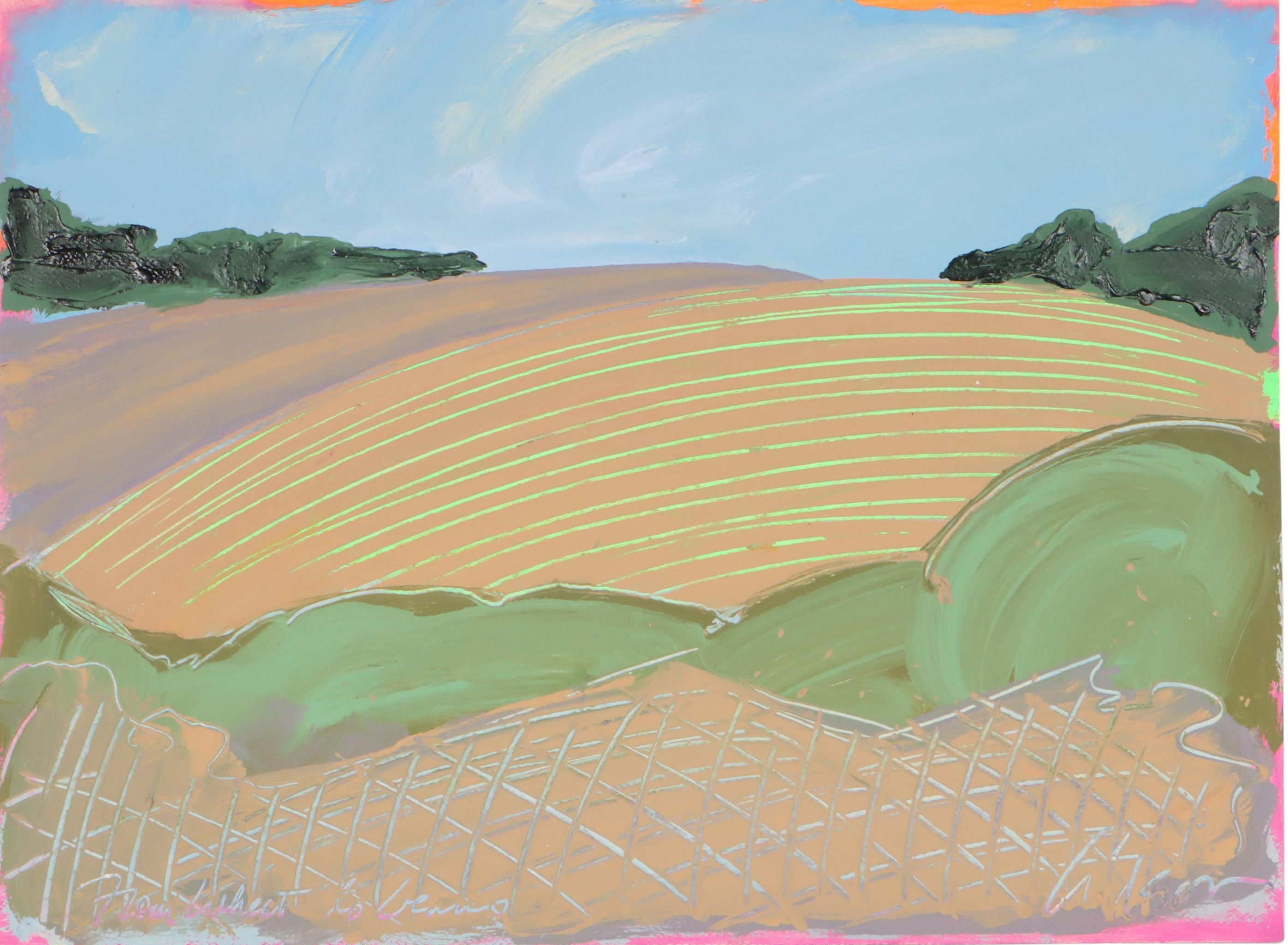 Harry Hilson Landscape Mixed Media Painting