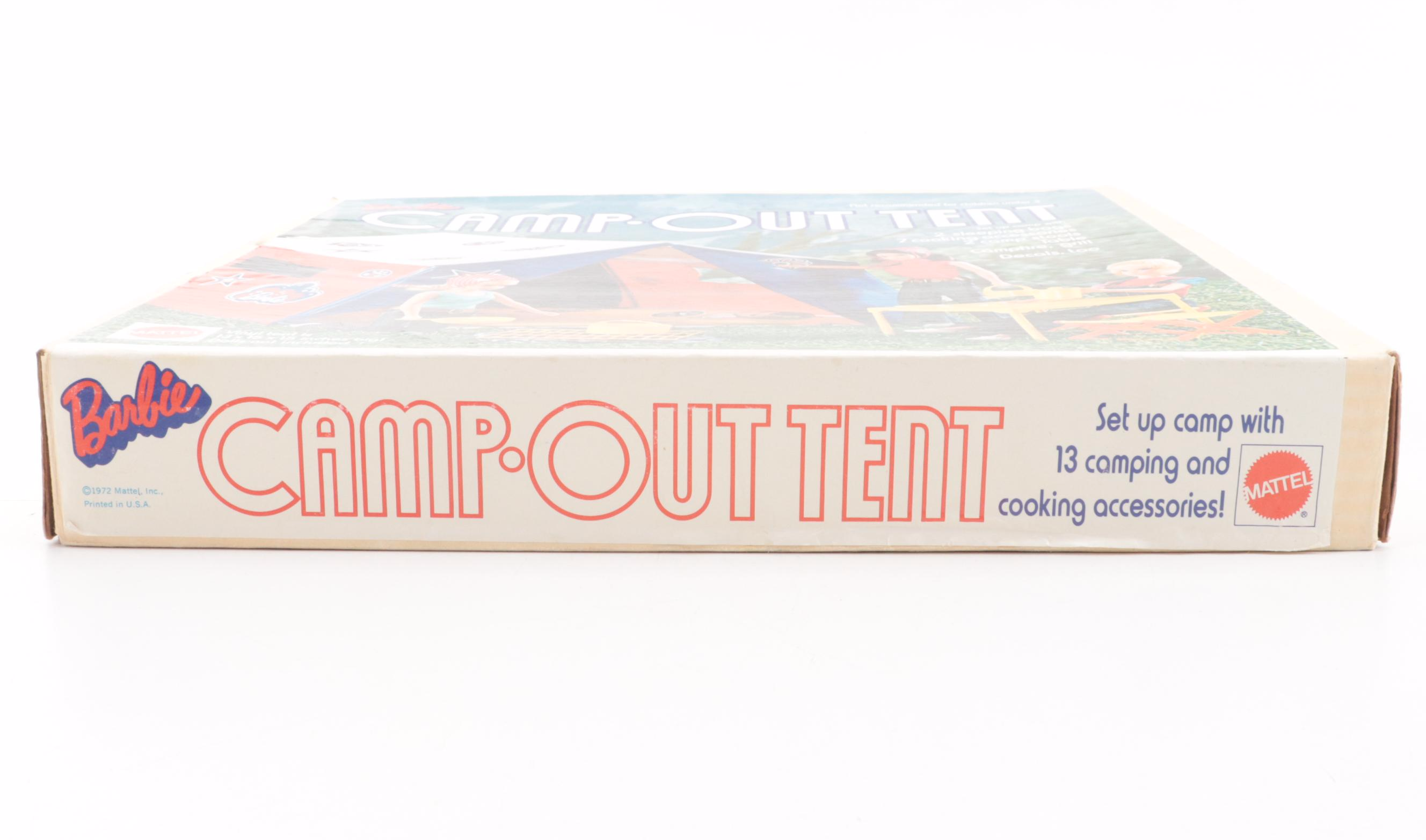 Mattel Barbie "Country Camper" and "Camp Out Tend" Play Sets with Accessories