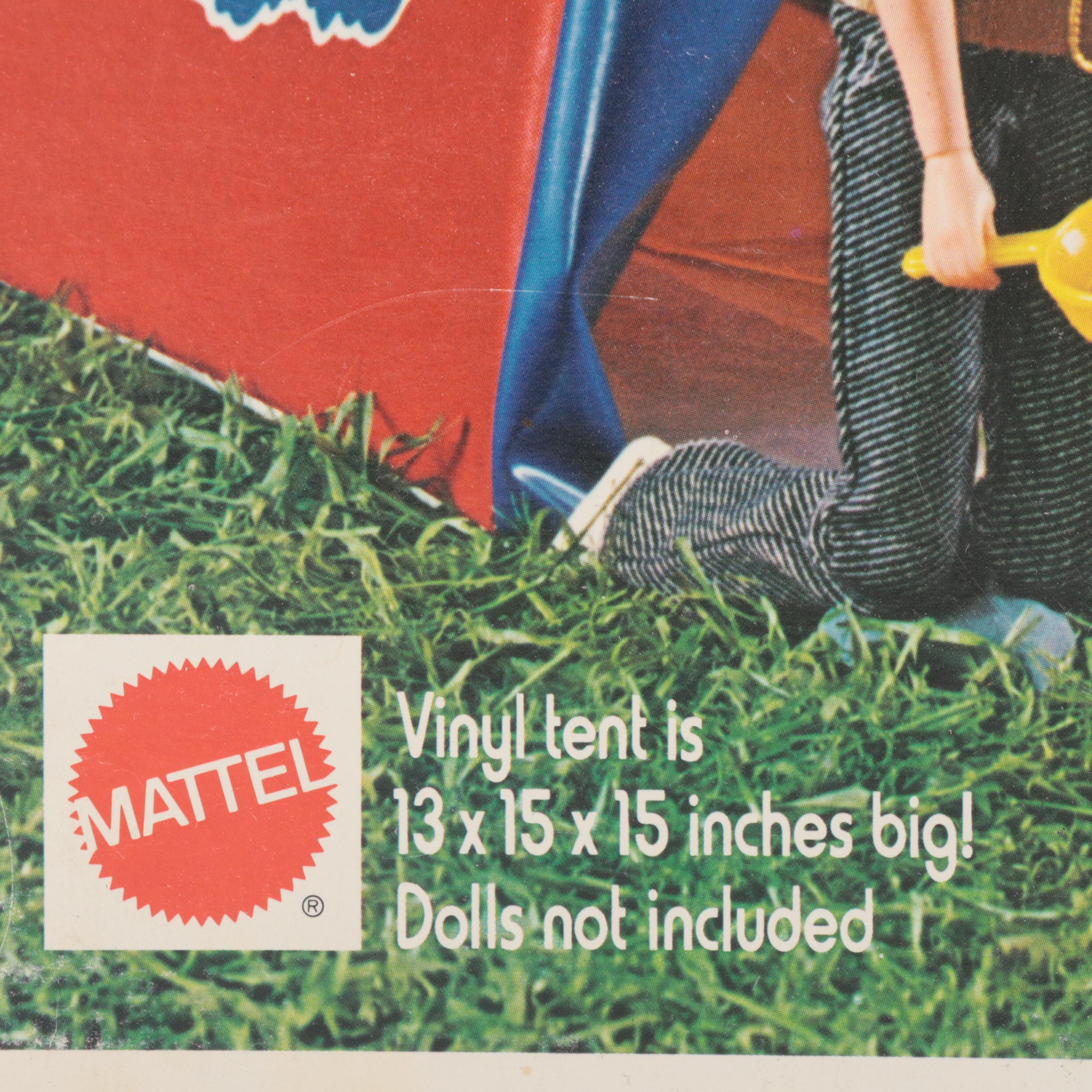 Mattel Barbie "Country Camper" and "Camp Out Tend" Play Sets with Accessories