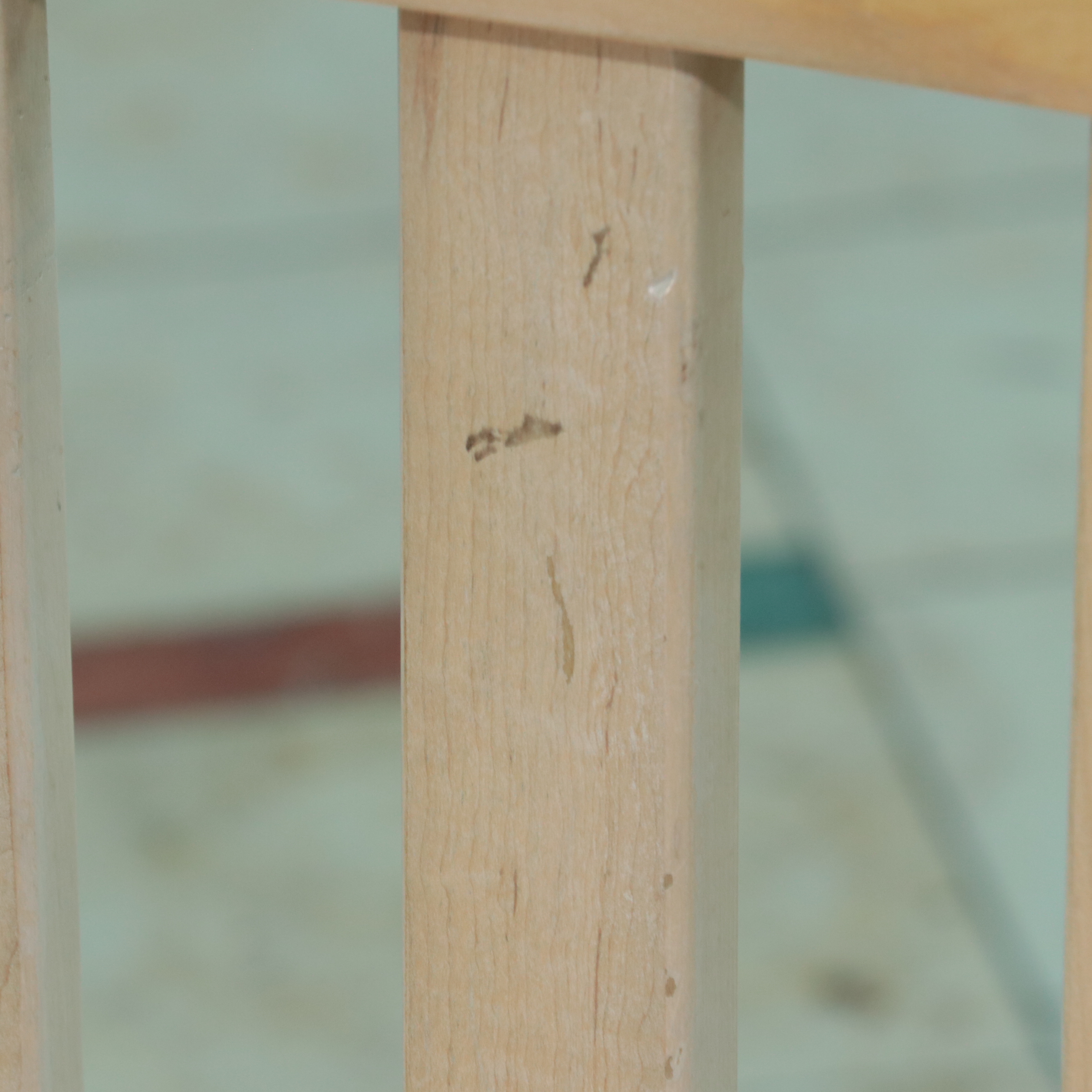 Pair of Large Curved Wood Benches