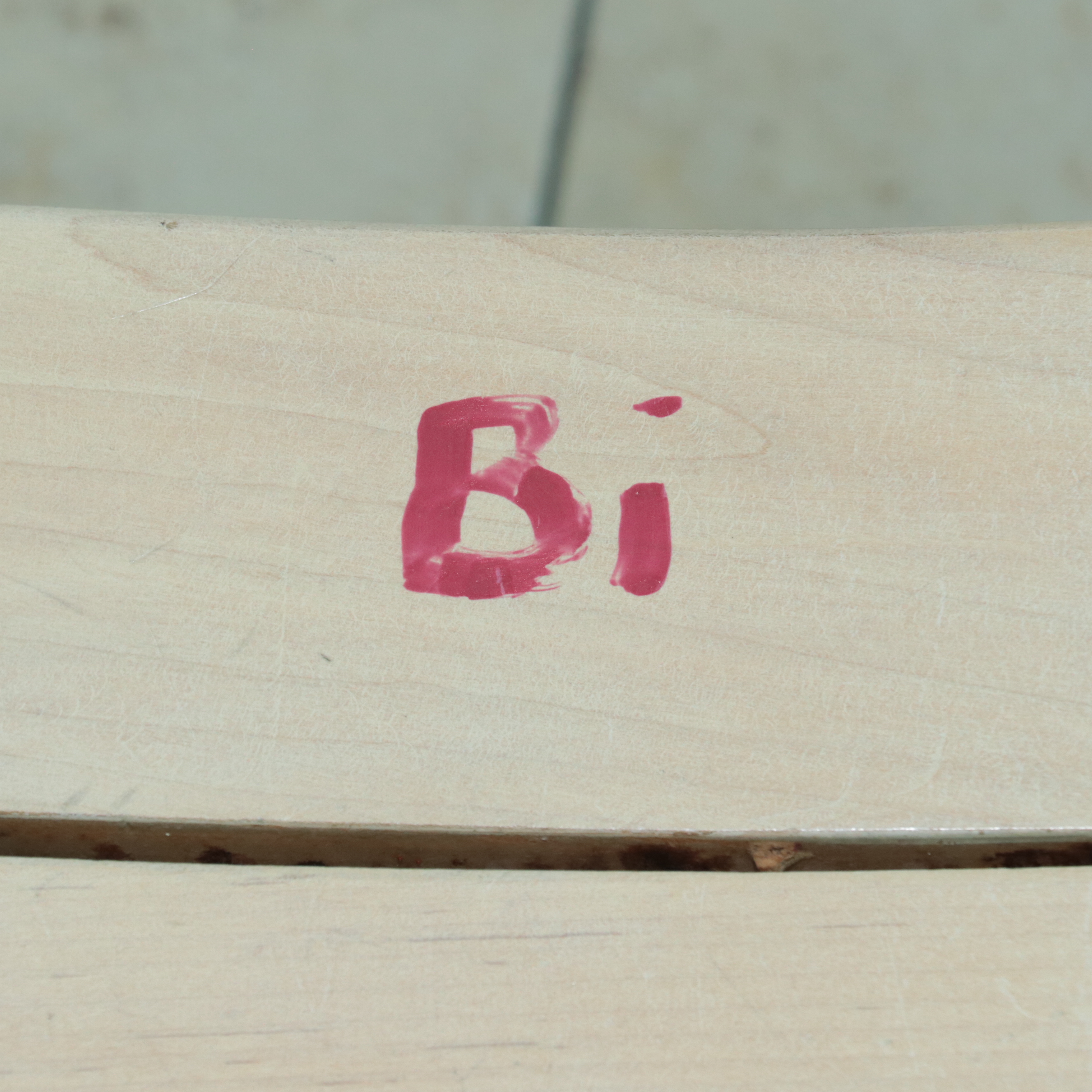 Pair of Large Curved Wood Benches