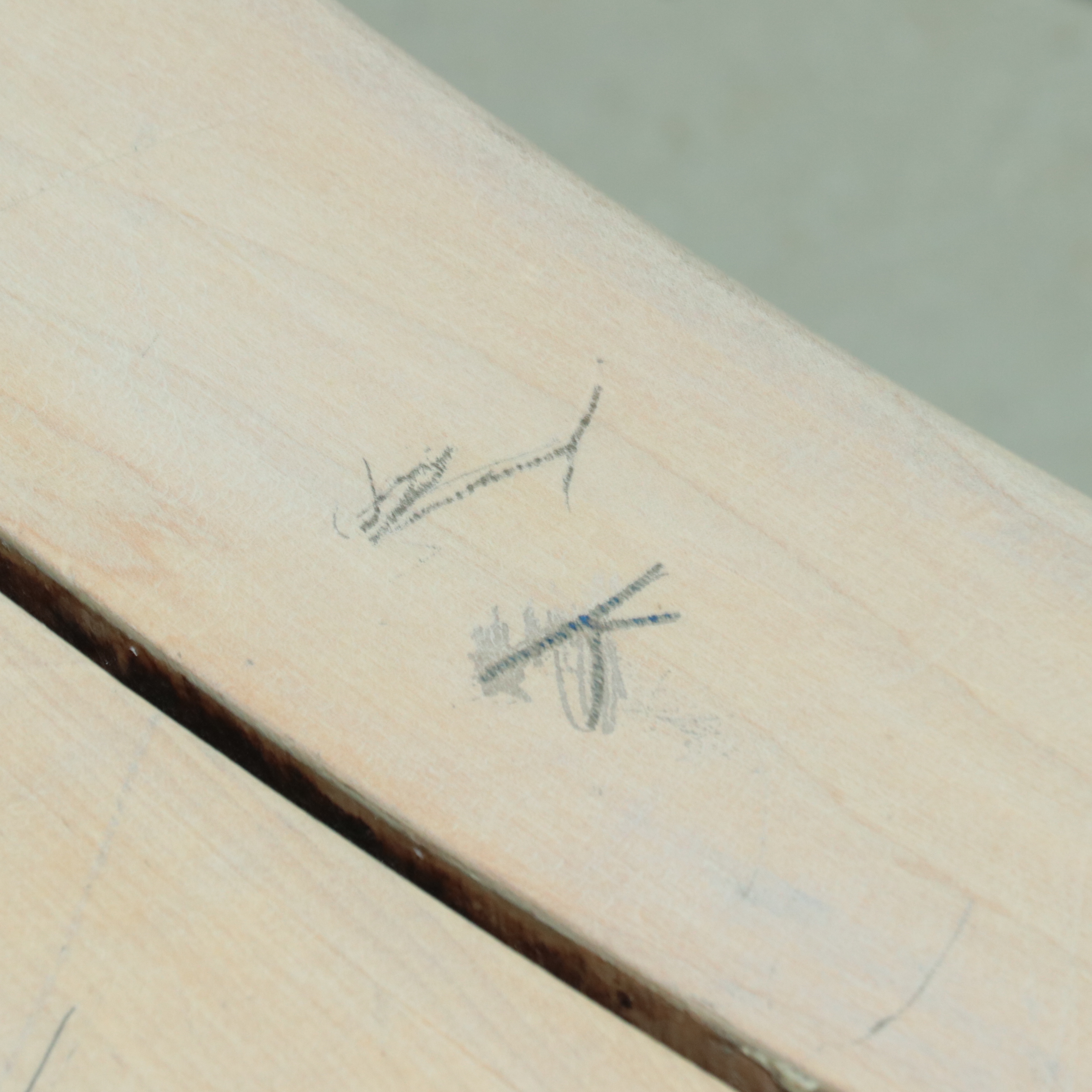 Pair of Large Curved Wood Benches