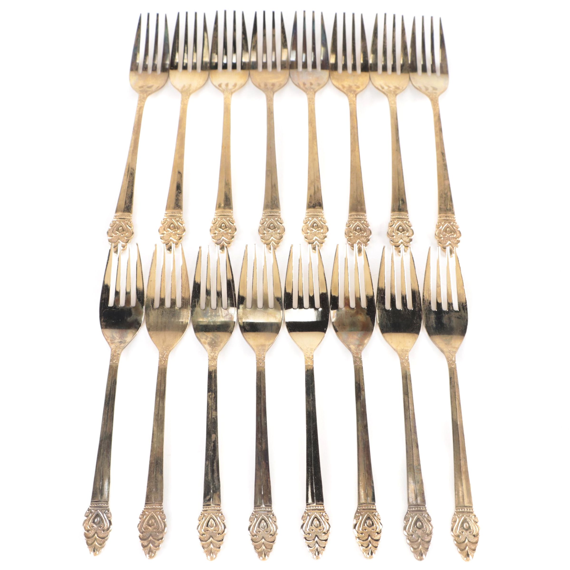 IBW "Crown" 18K Gold Electroplate Stainless Steel Flatware