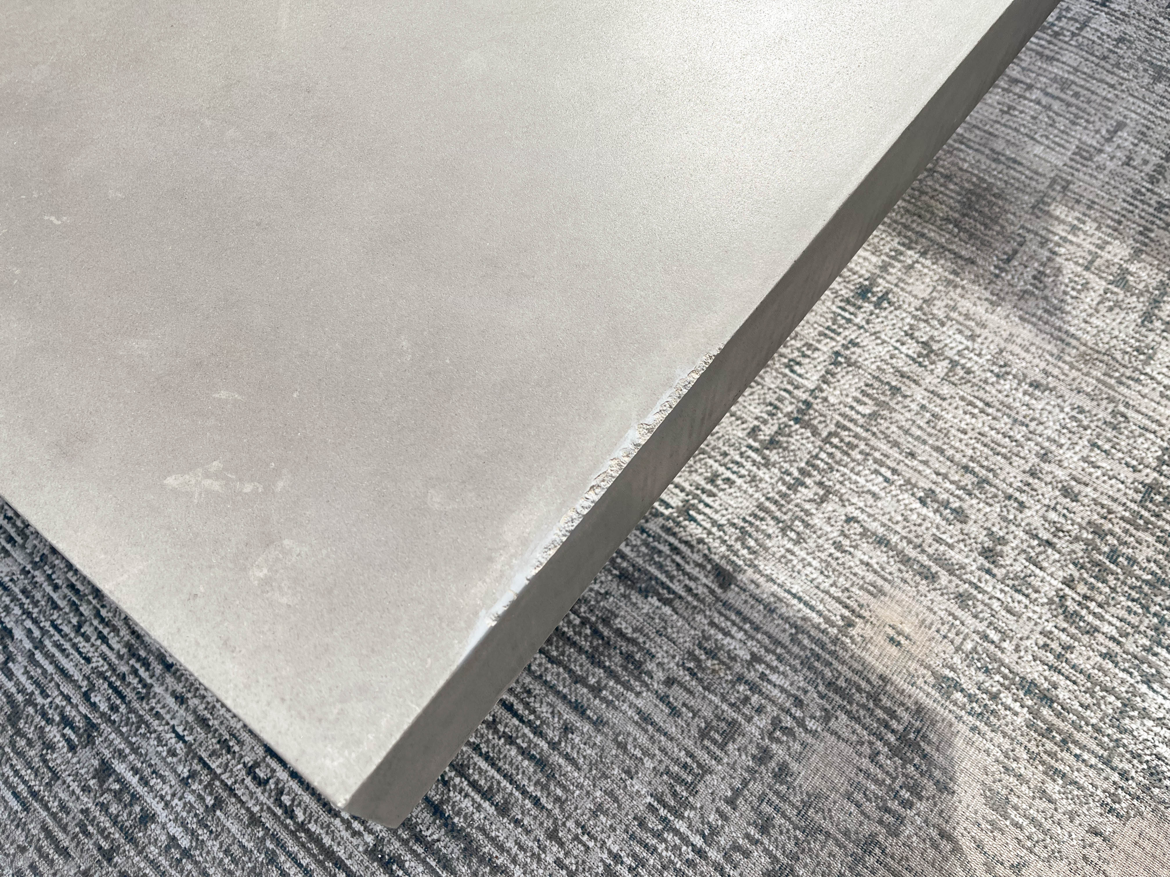 Contemporary Floating Slab Concrete Patio Table