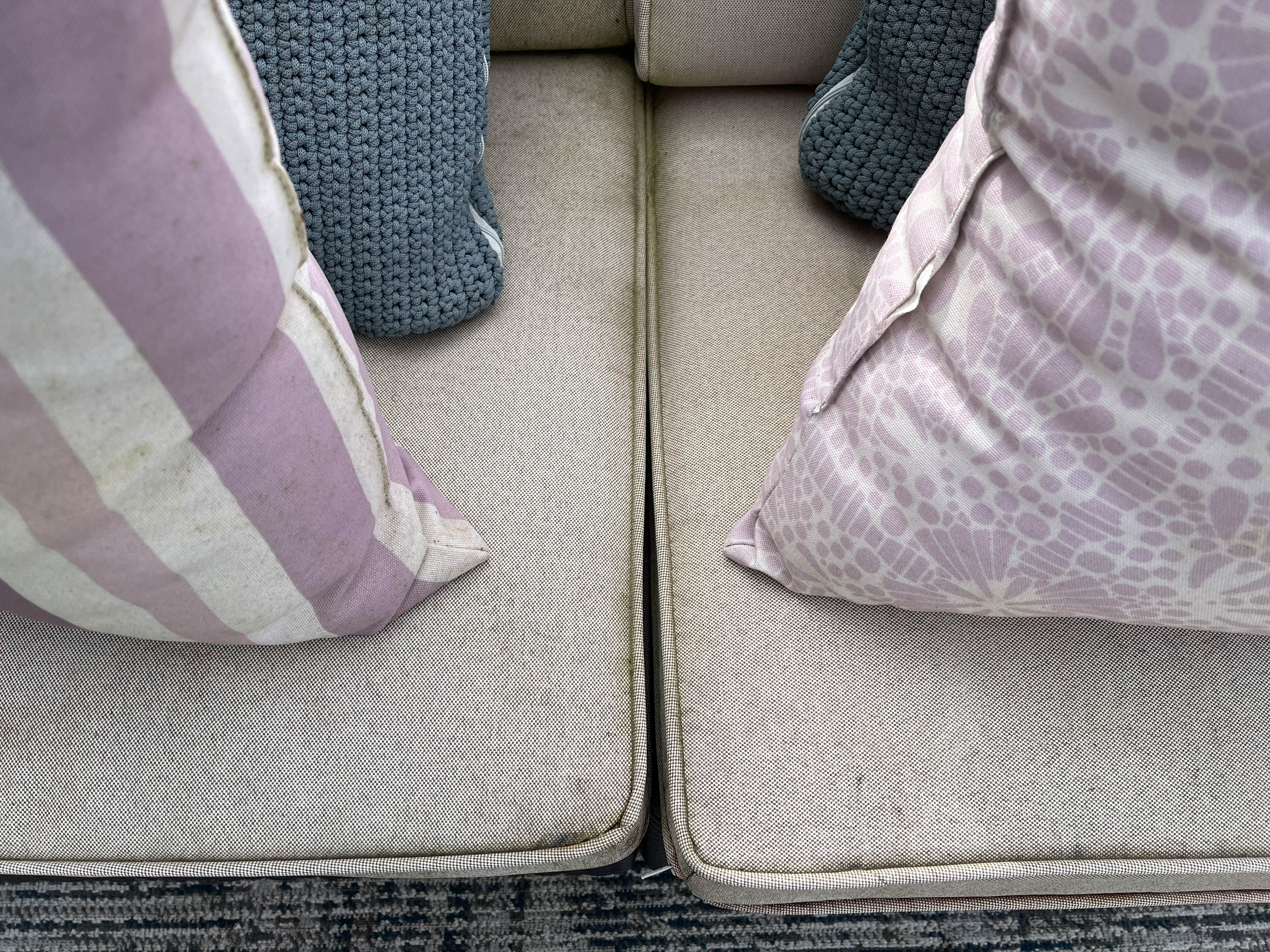 Resin Wicker Patio Sofa and Two Armchairs