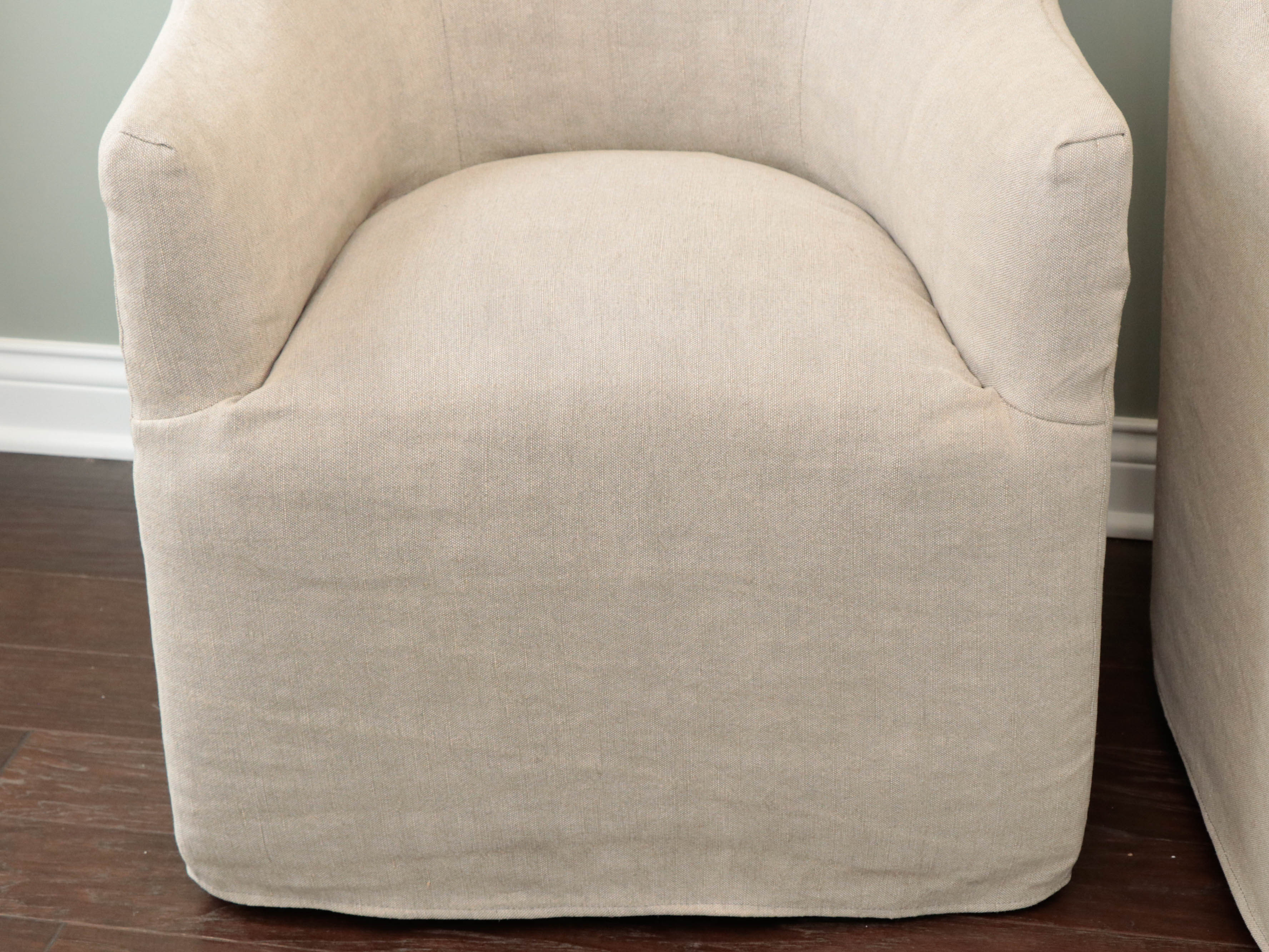 Pair of Four Hands Kensington Collection Cove Linen-Upholstered Dining Chairs