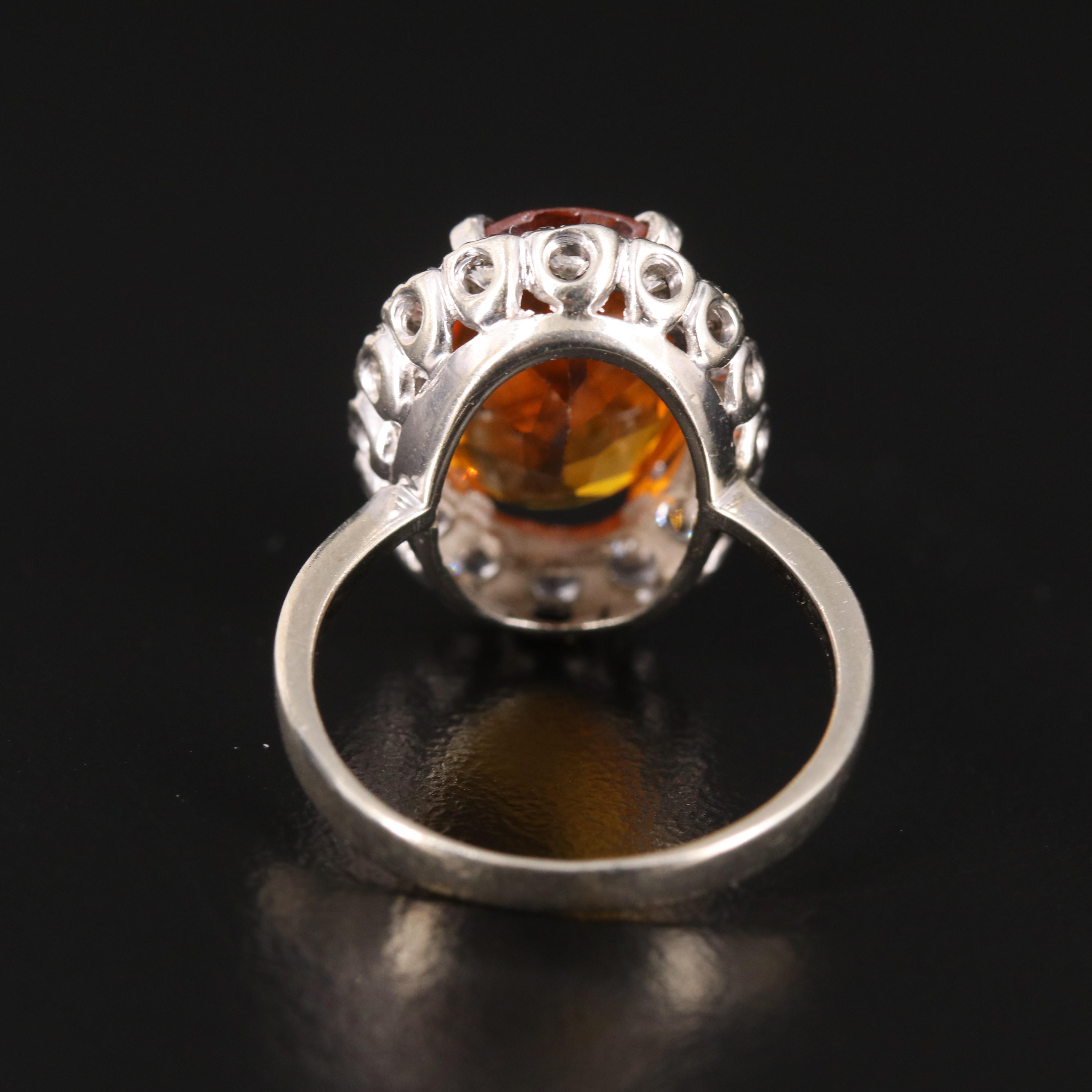 18K Sapphire and Spinel Ring