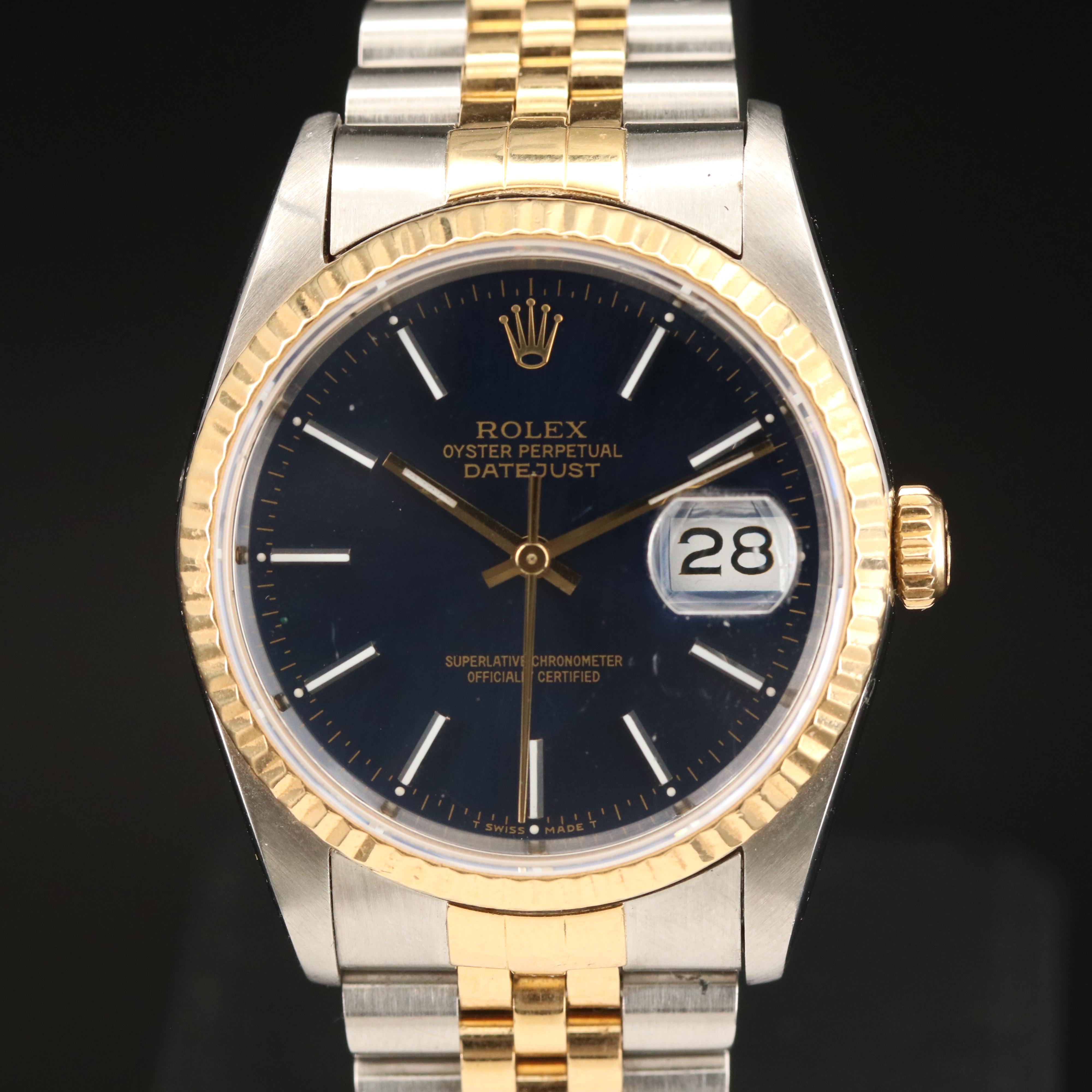 1989-1990 Rolex Oyster Perpetual Datejust Watch