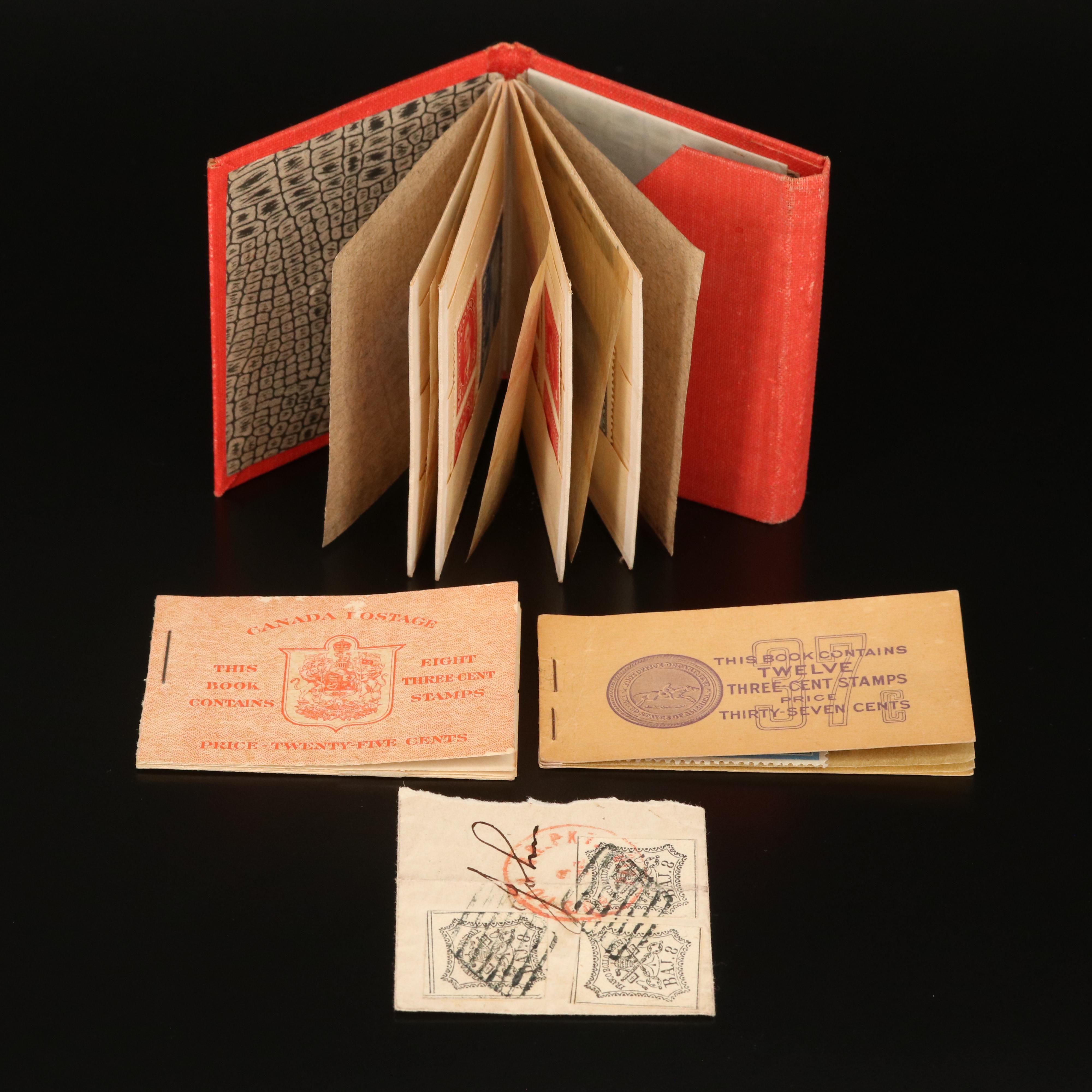 Small Stockbook of Vintage Canadian Postage Stamps