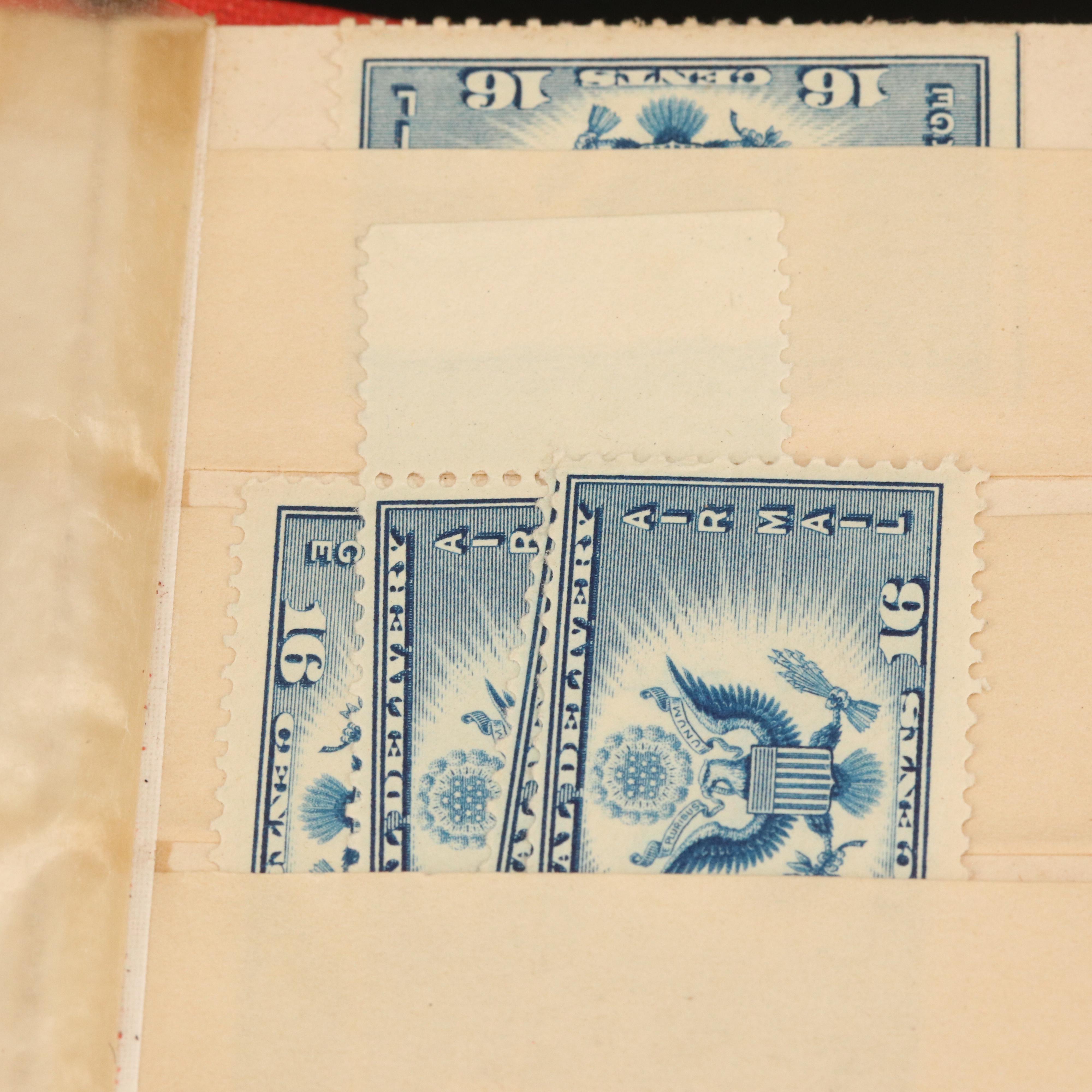 Small Stockbook of Vintage Canadian Postage Stamps