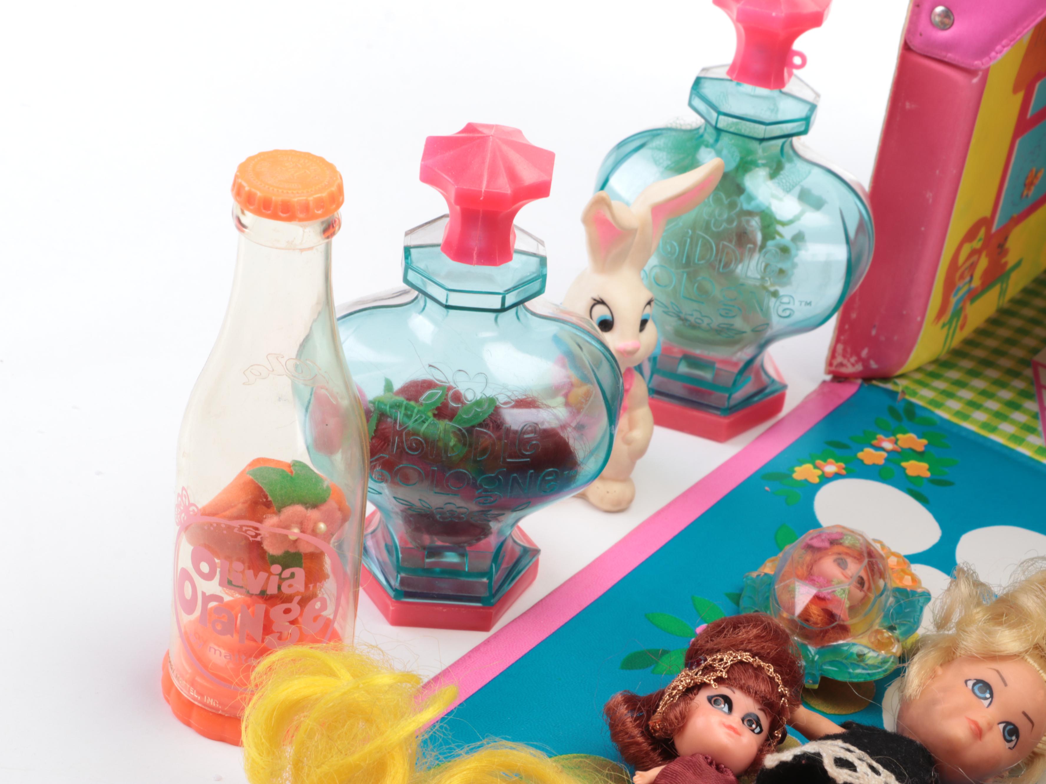 Mattel and Hasbro Liddle Kiddles Dolls with Houses and Case