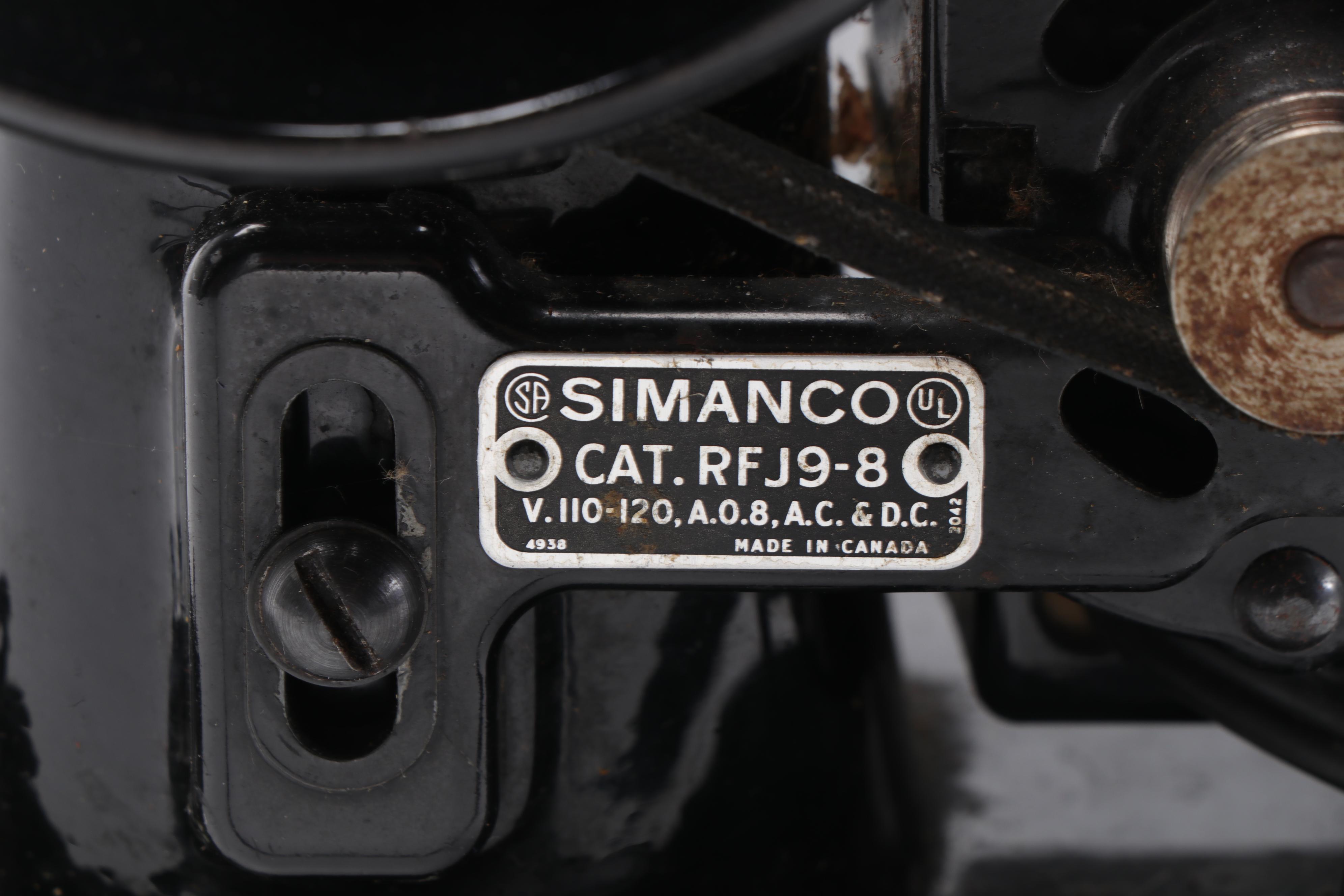 Singer Spartan Electric Sewing Machine with Foot Pedal, Mid-20th Century