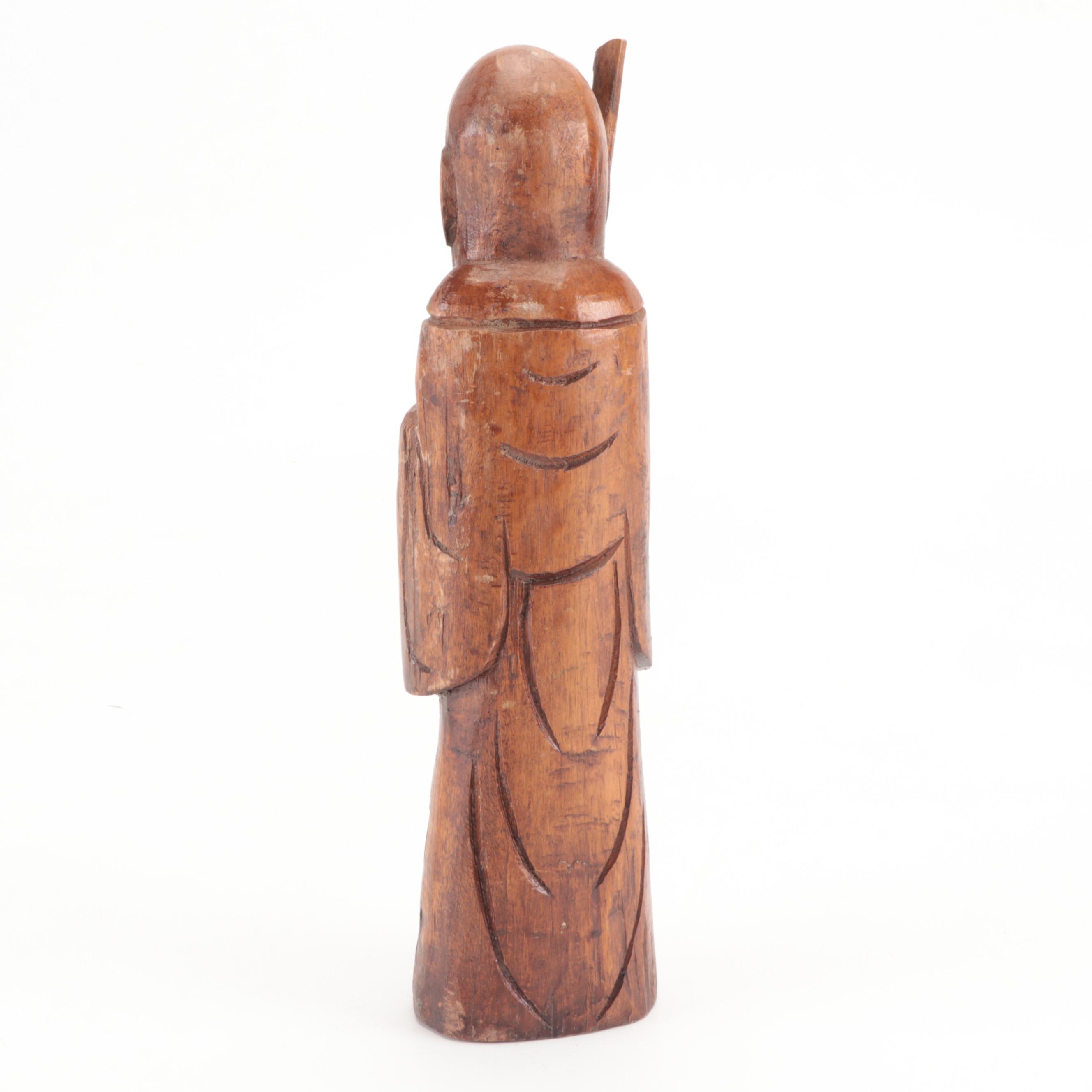 Wood Carving Sculptures of Chinese Sages