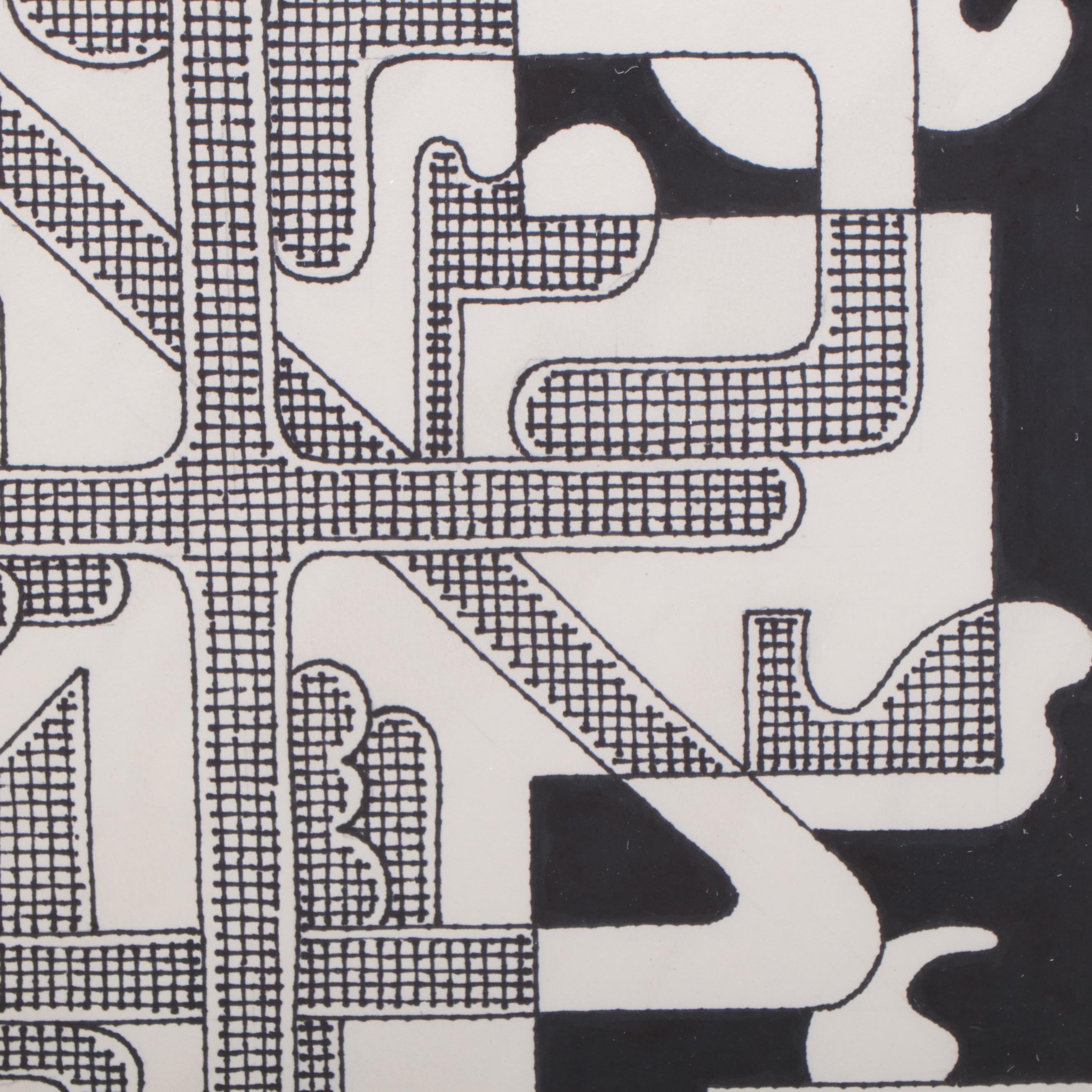 Jerry Kellems Ink Drawing, 2000