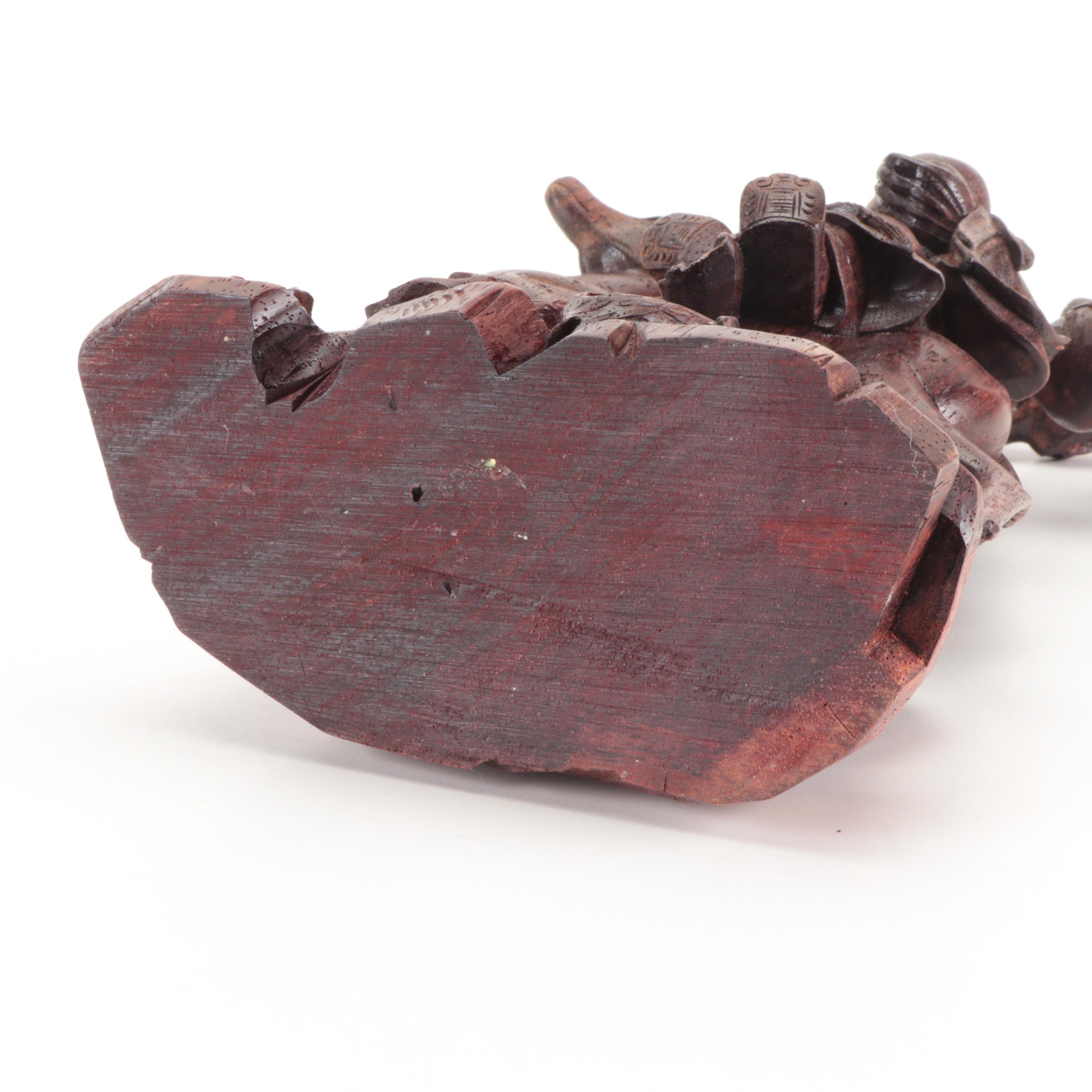 Wood Carving Sculptures of Chinese Sages