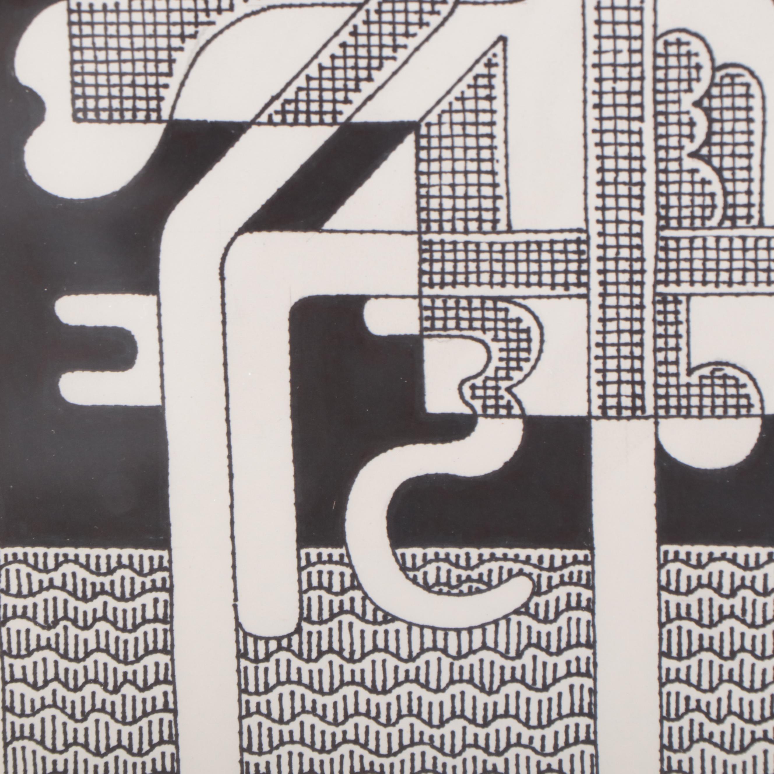 Jerry Kellems Ink Drawing, 2000