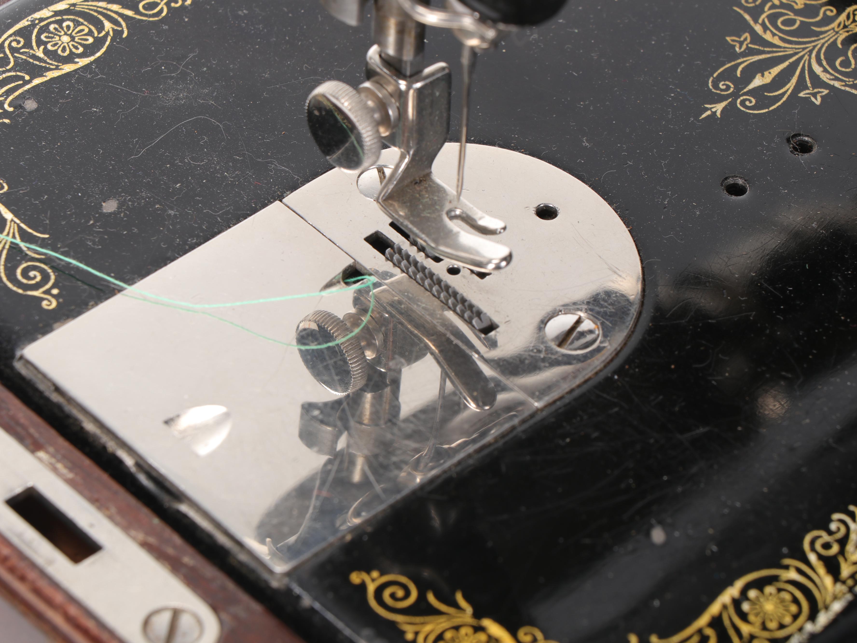 Singer Sewing Machine and Buttonholer, 1928