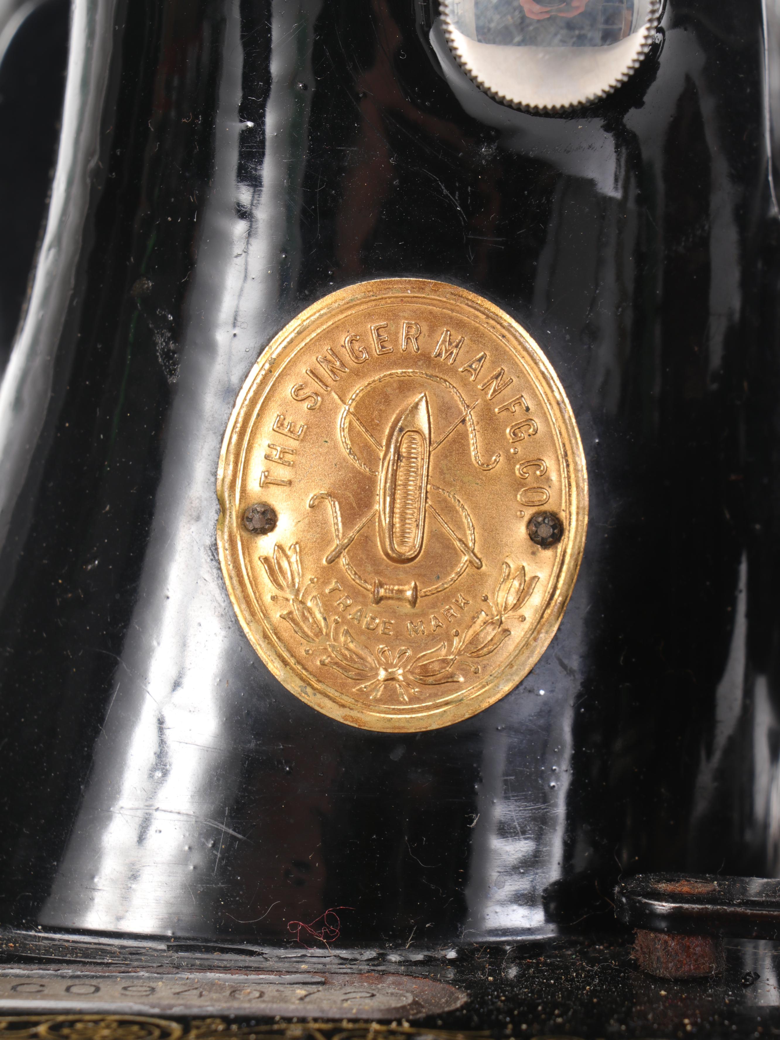 Singer Sewing Machine and Buttonholer, 1928