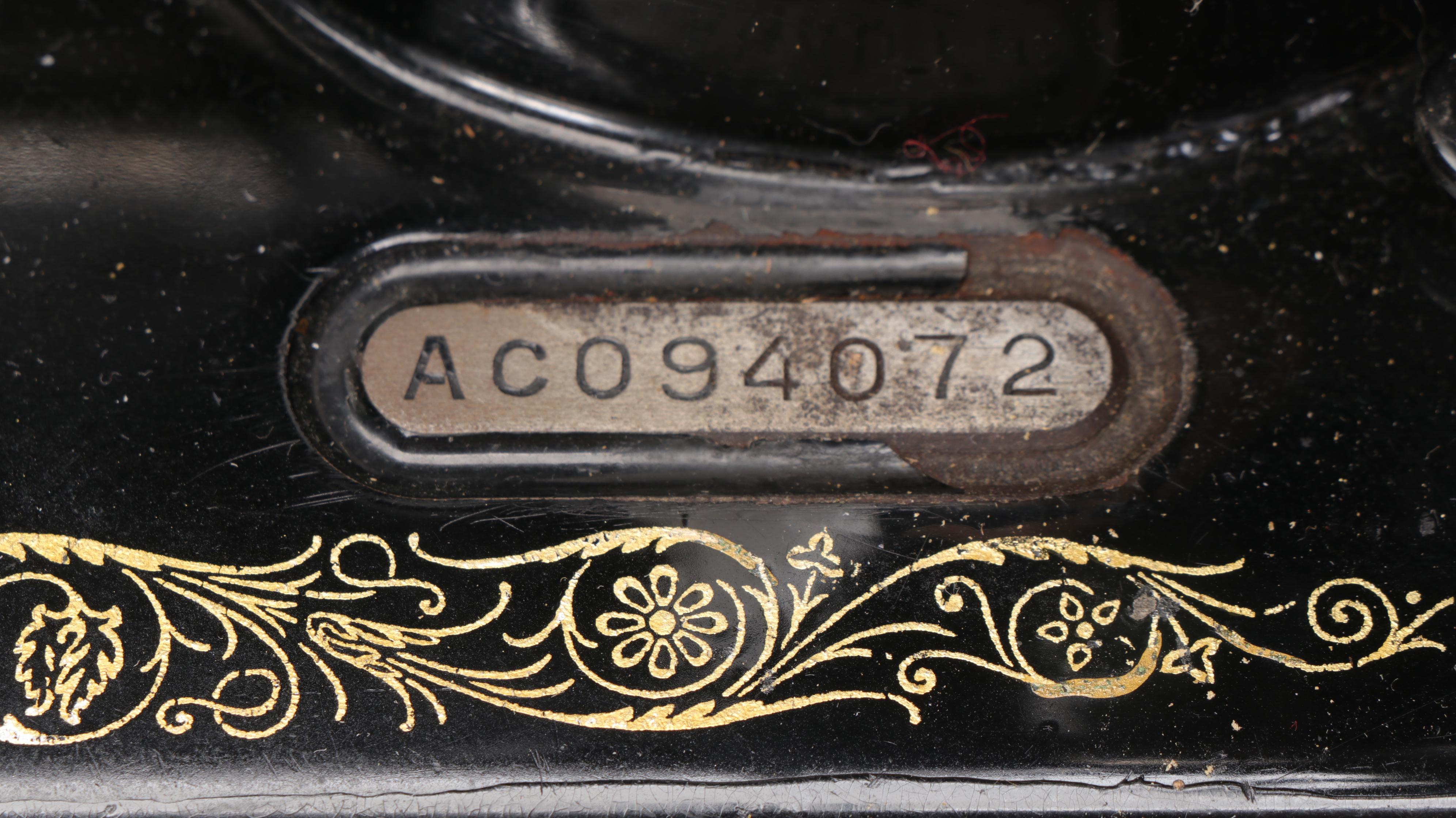 Singer Sewing Machine and Buttonholer, 1928