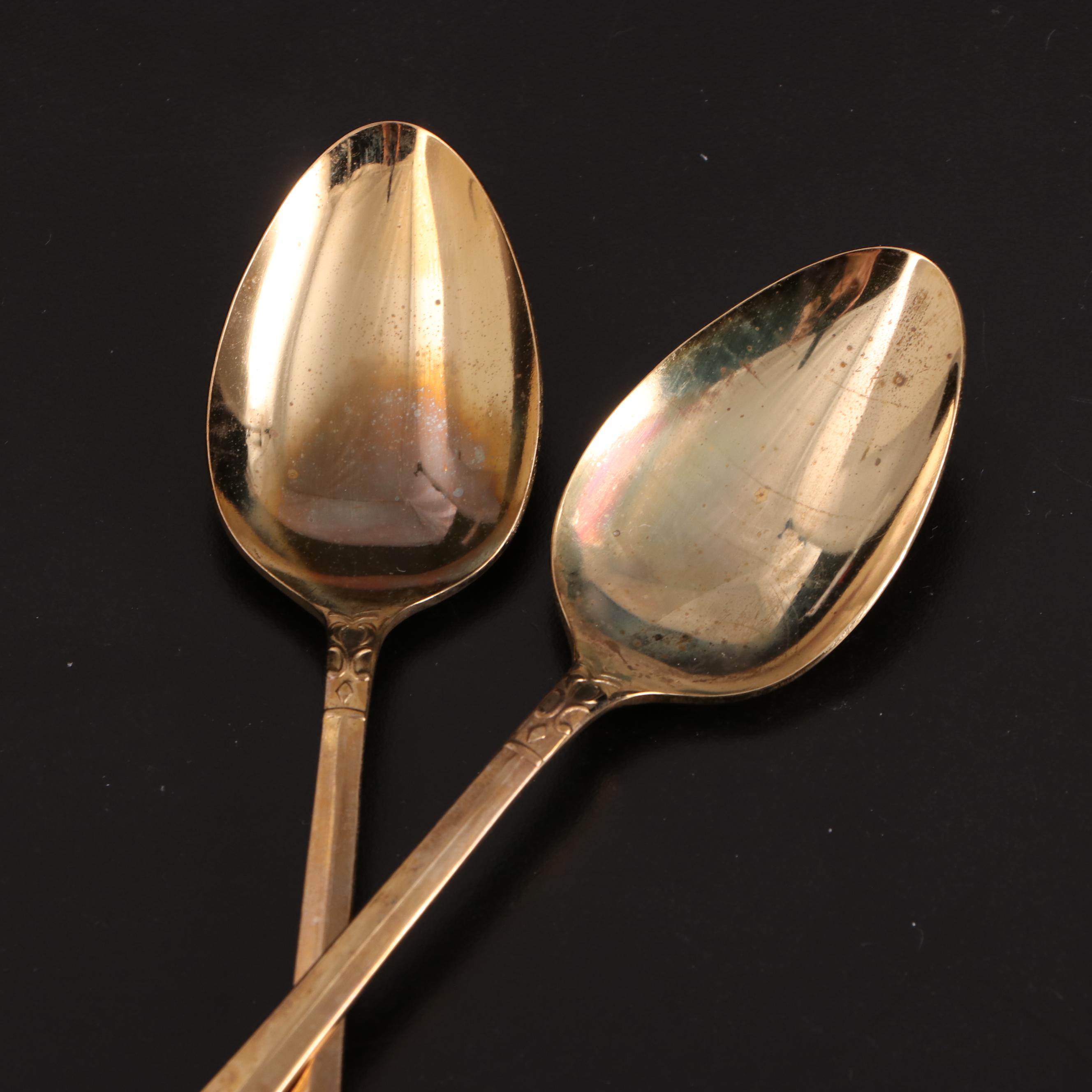 IBW "Crown" 18K Gold Electroplate Stainless Steel Flatware