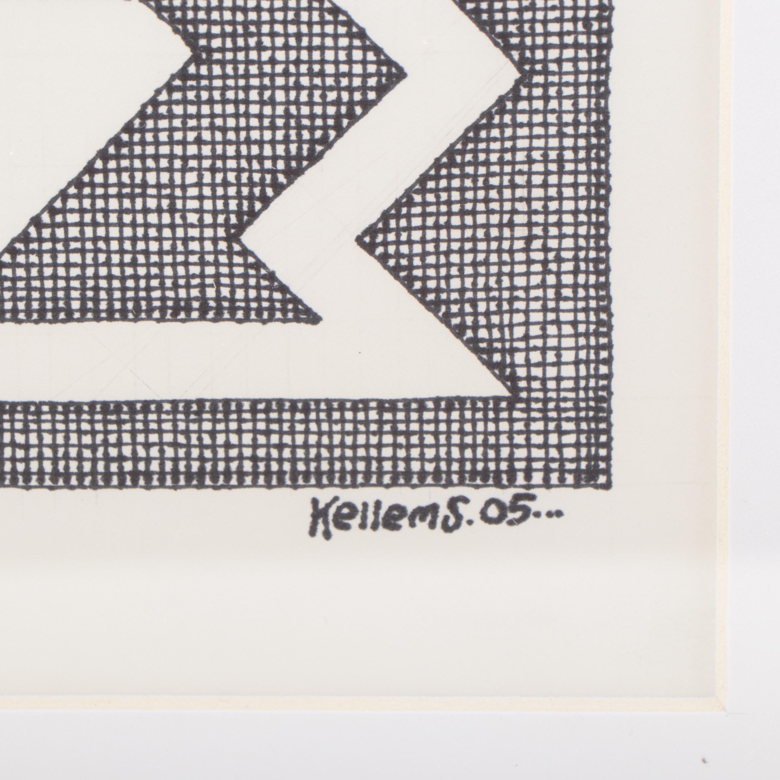 Jerry Kellems Ink Drawing, 2005