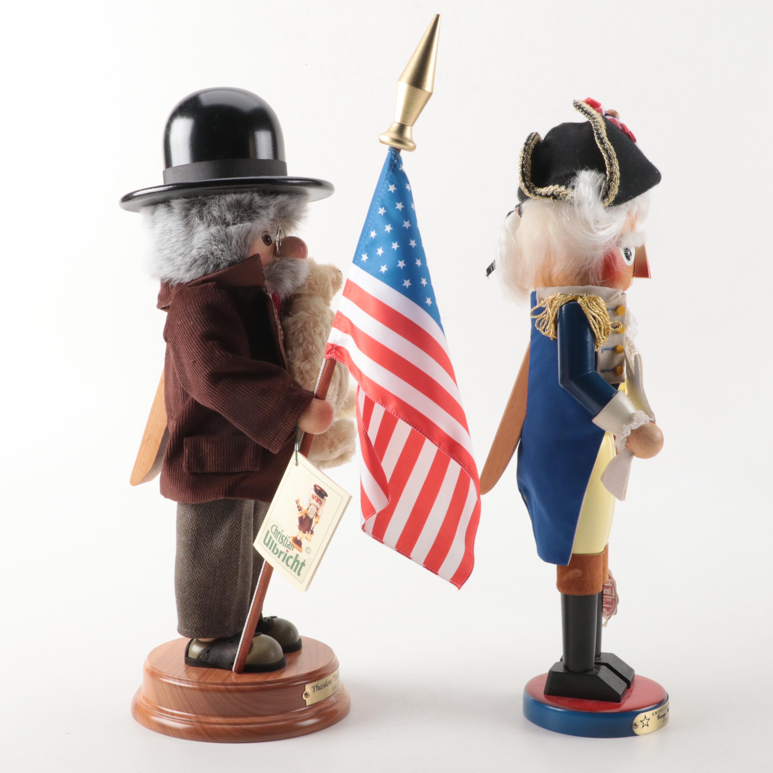 Christian Ulbricht Teddy Roosevelt, Steinbach George Washington Nutcrackers