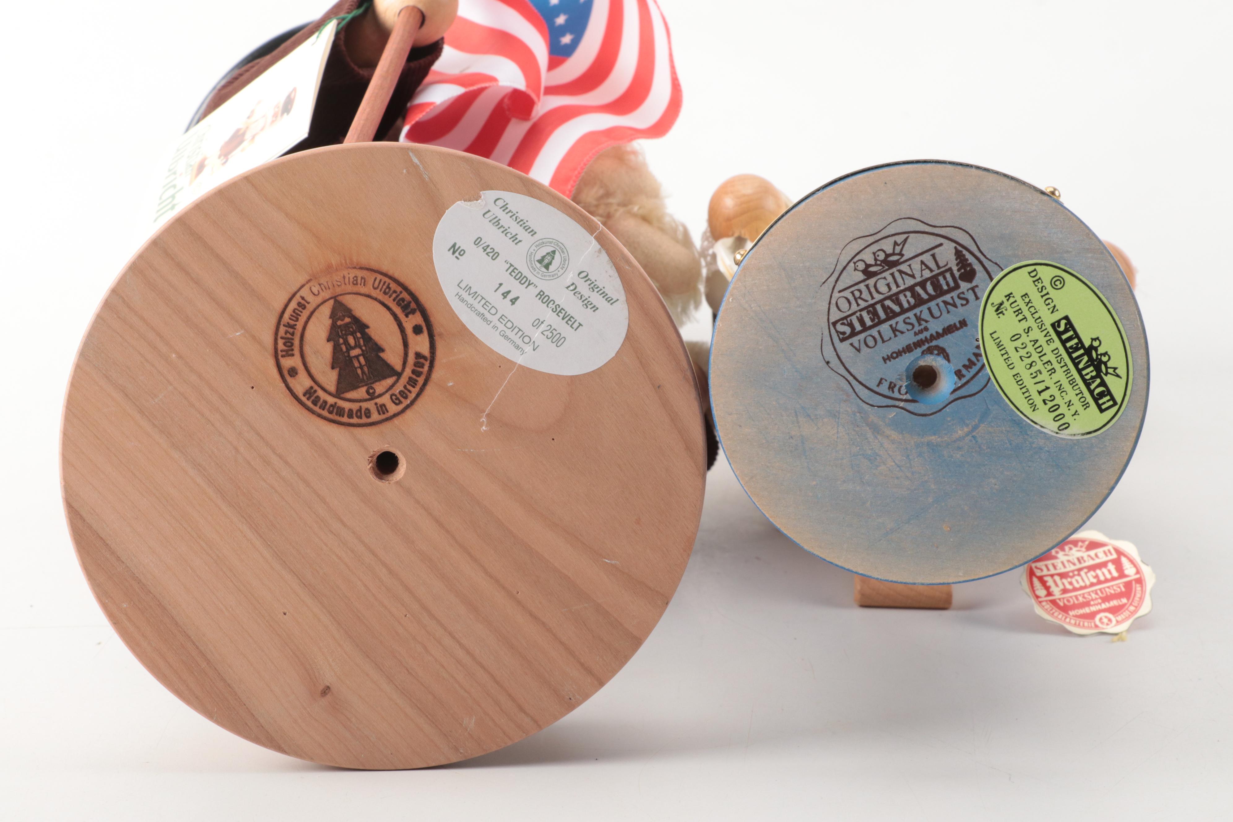 Christian Ulbricht Teddy Roosevelt, Steinbach George Washington Nutcrackers