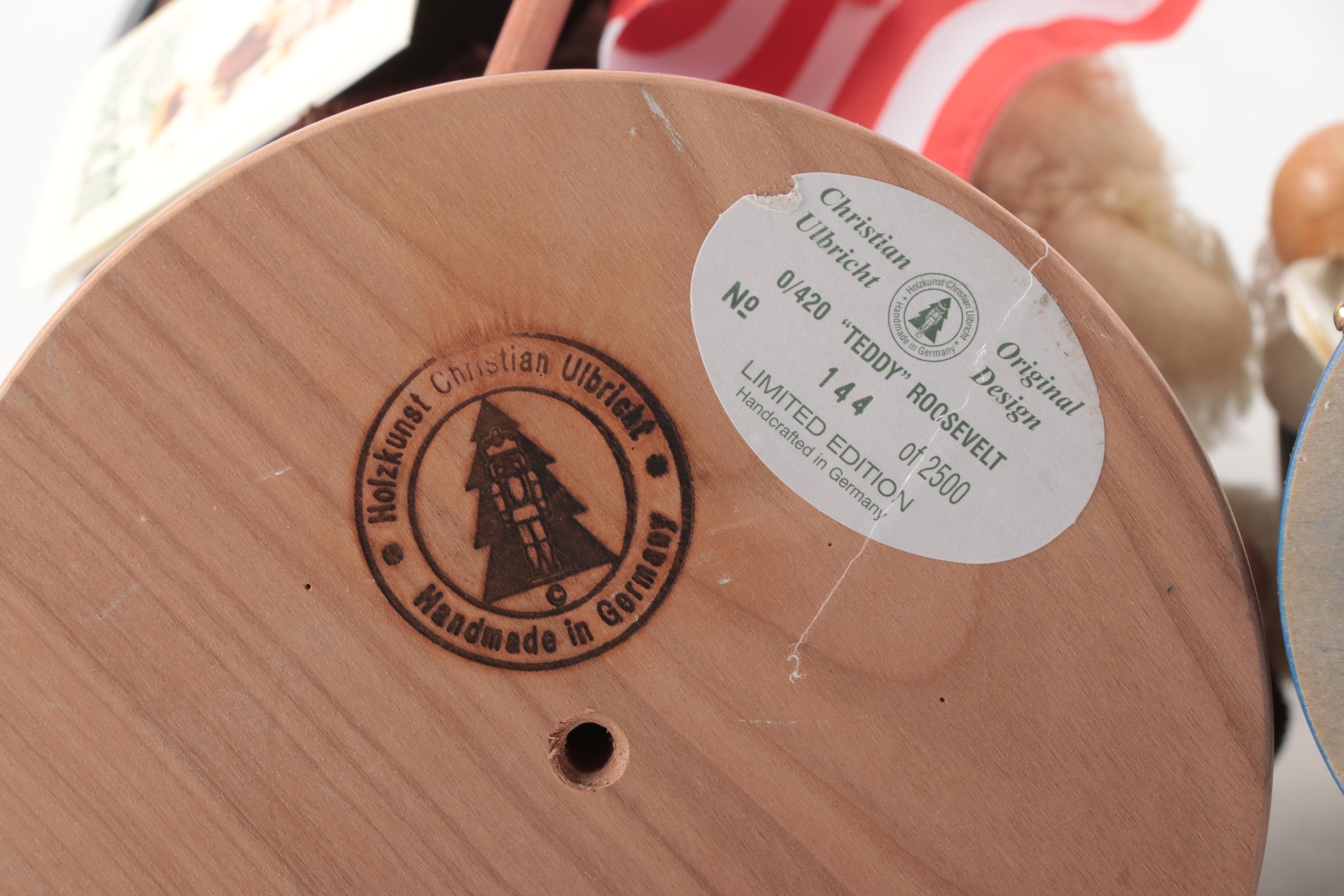 Christian Ulbricht Teddy Roosevelt, Steinbach George Washington Nutcrackers